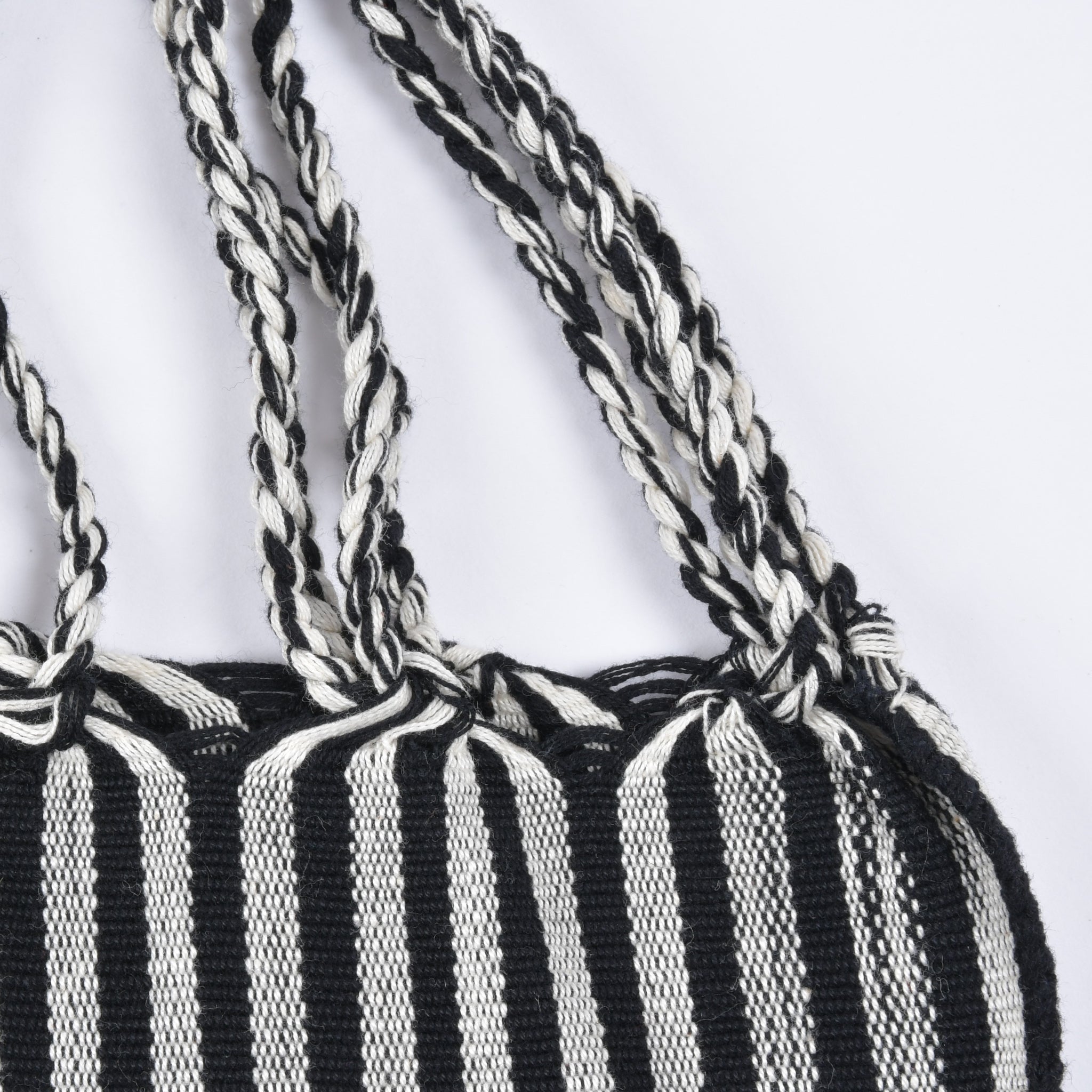 Hammock bag striped black x grey Hammock bag from Mexico Free name engraving RB0006
