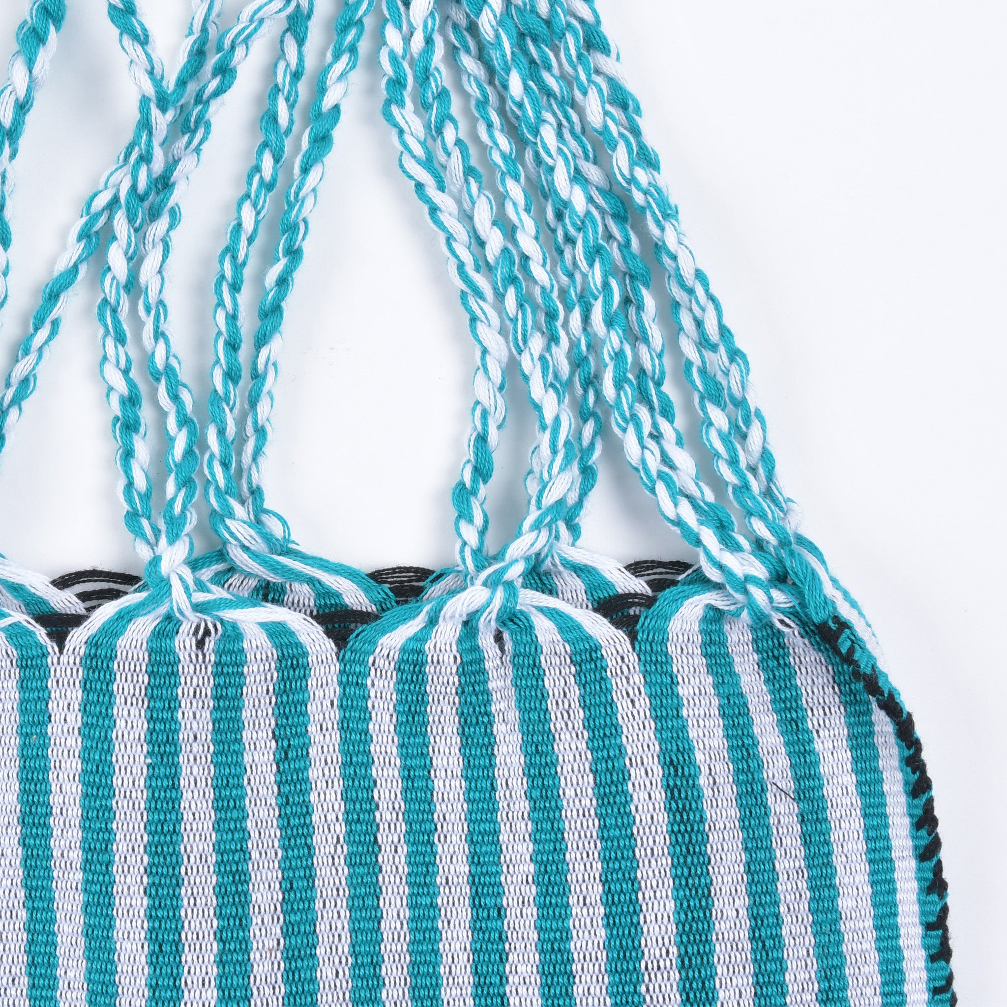 Hammock bag striped black x saxe Hammock bag born in Mexico Free name engraving RB0008