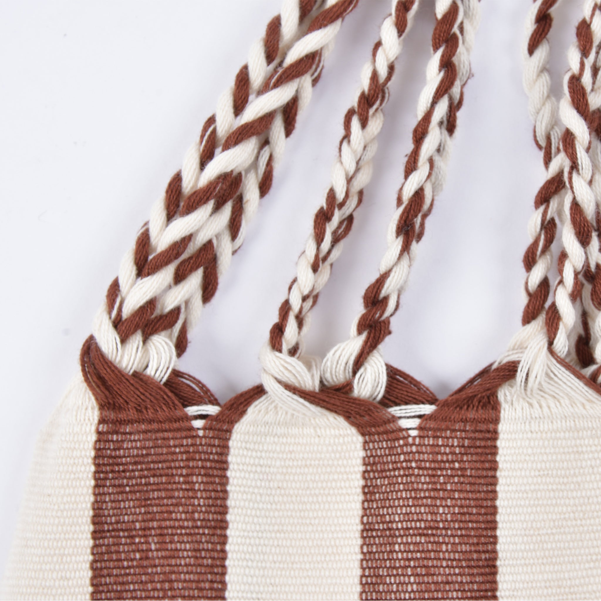 Hammock Bag Stripe Natural x Brown Hammock Bag Born in Mexico Free name engraving RB0015