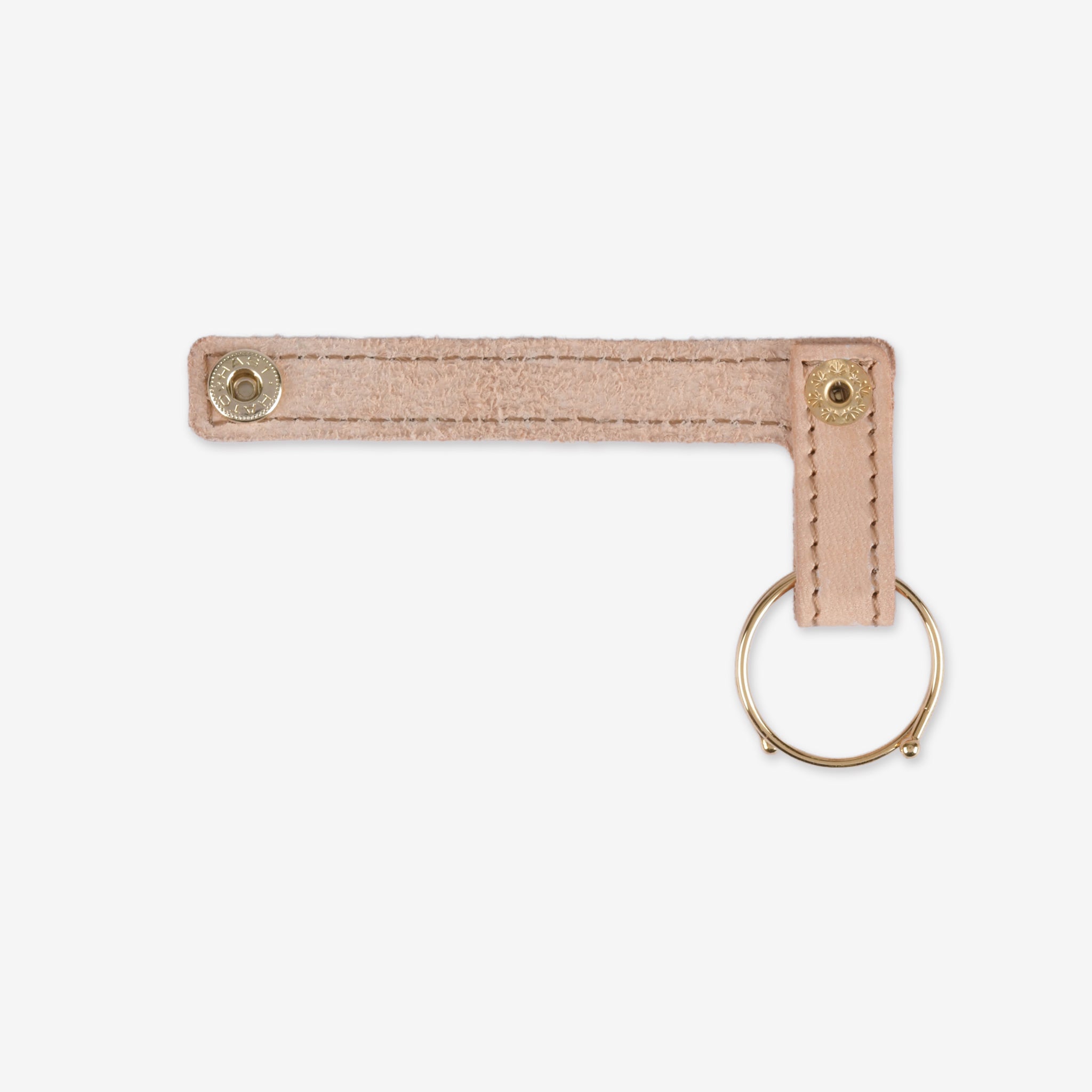 【ヌメ革】ループキーホルダー ゴールド 日本製