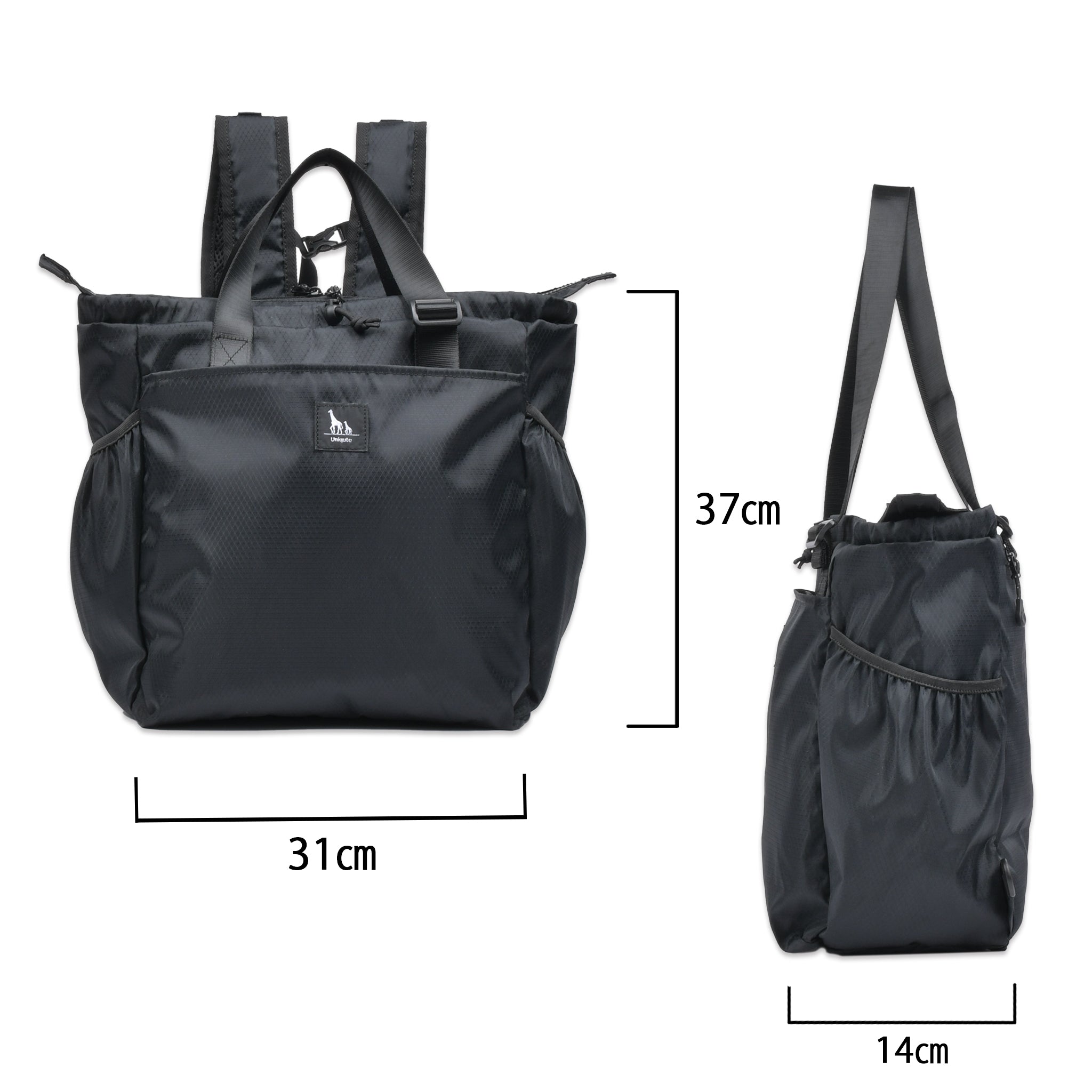 Highly functional 3-way mother's bag, 3-piece set