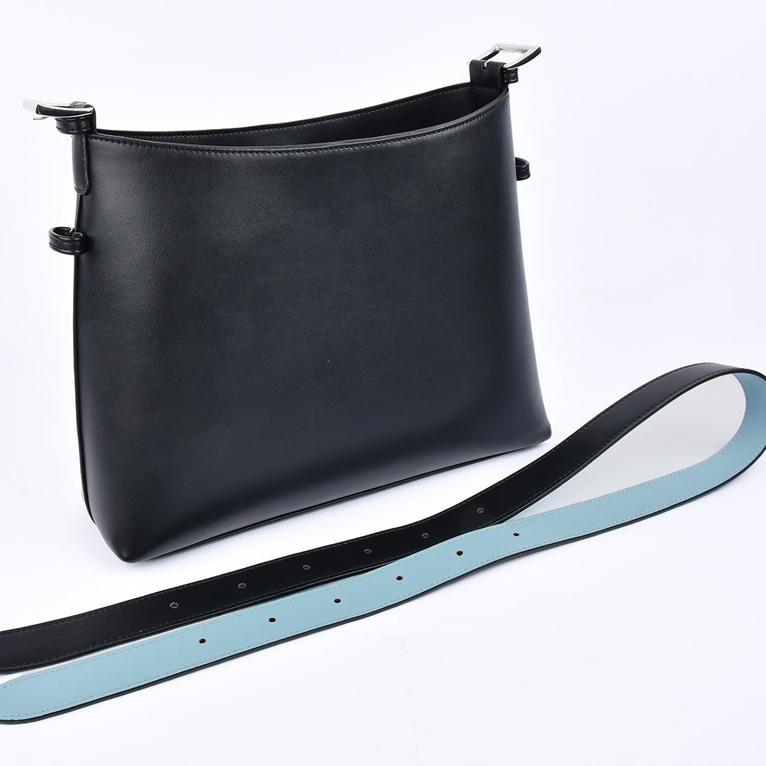2wayバイカラーショルダーバッグ ブラック