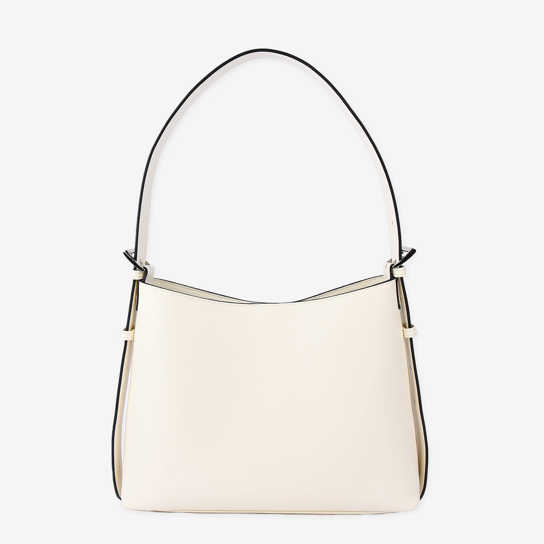 2wayバイカラーショルダーバッグ アイボリー