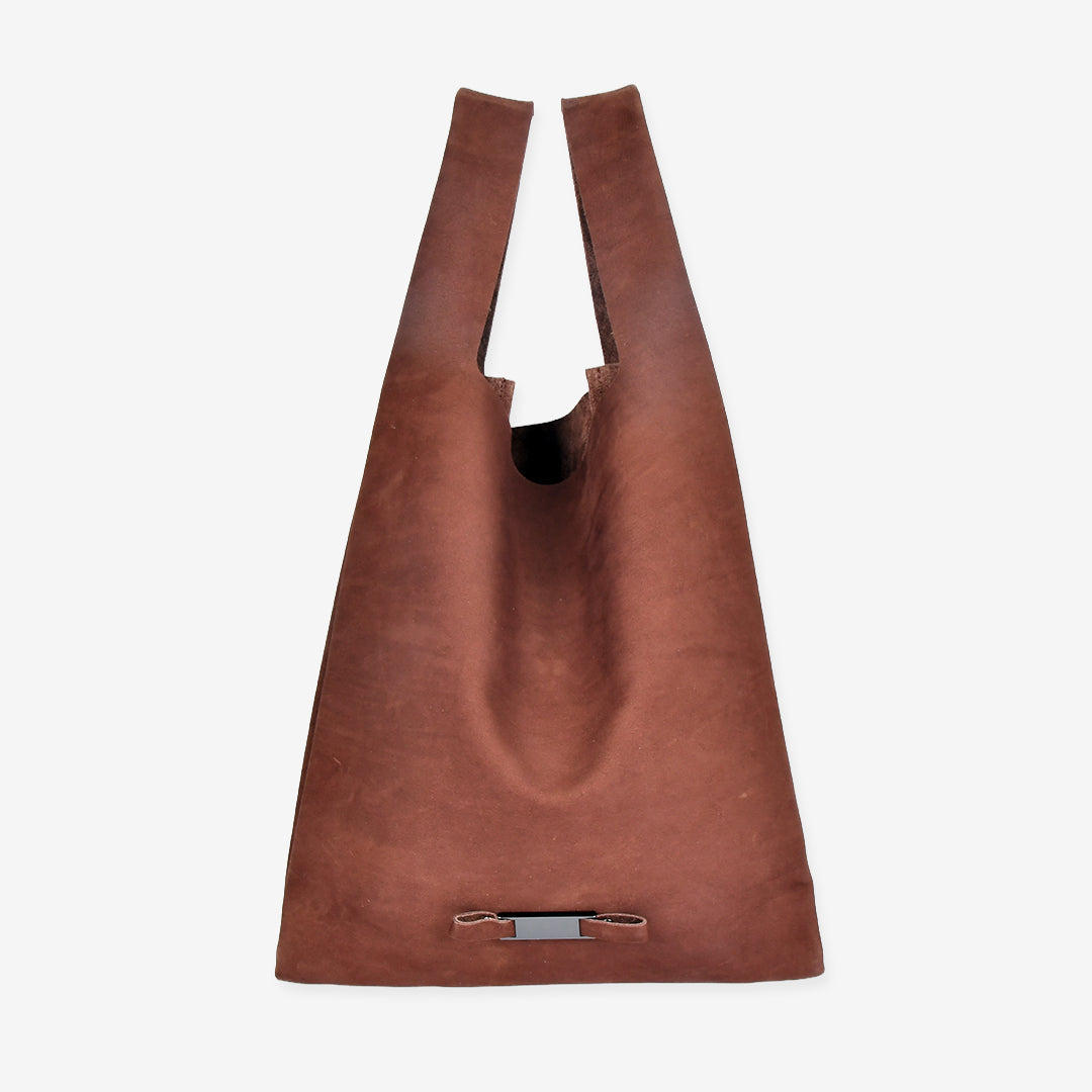 【本革】スエードマルシェバッグ-日本製