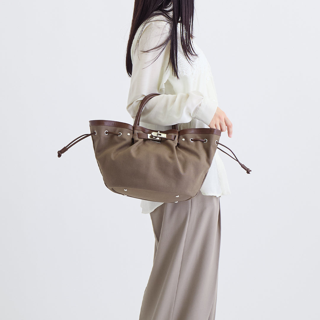 【本革×帆布】2way シェルバッグ- Shell Bag (Sサイズ)★5月7日順次発送