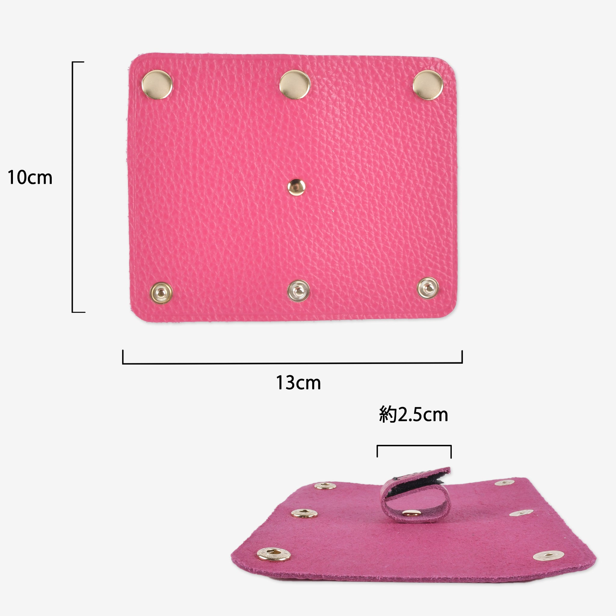 Italian leather bag handle cover with gold hardware and mounting function