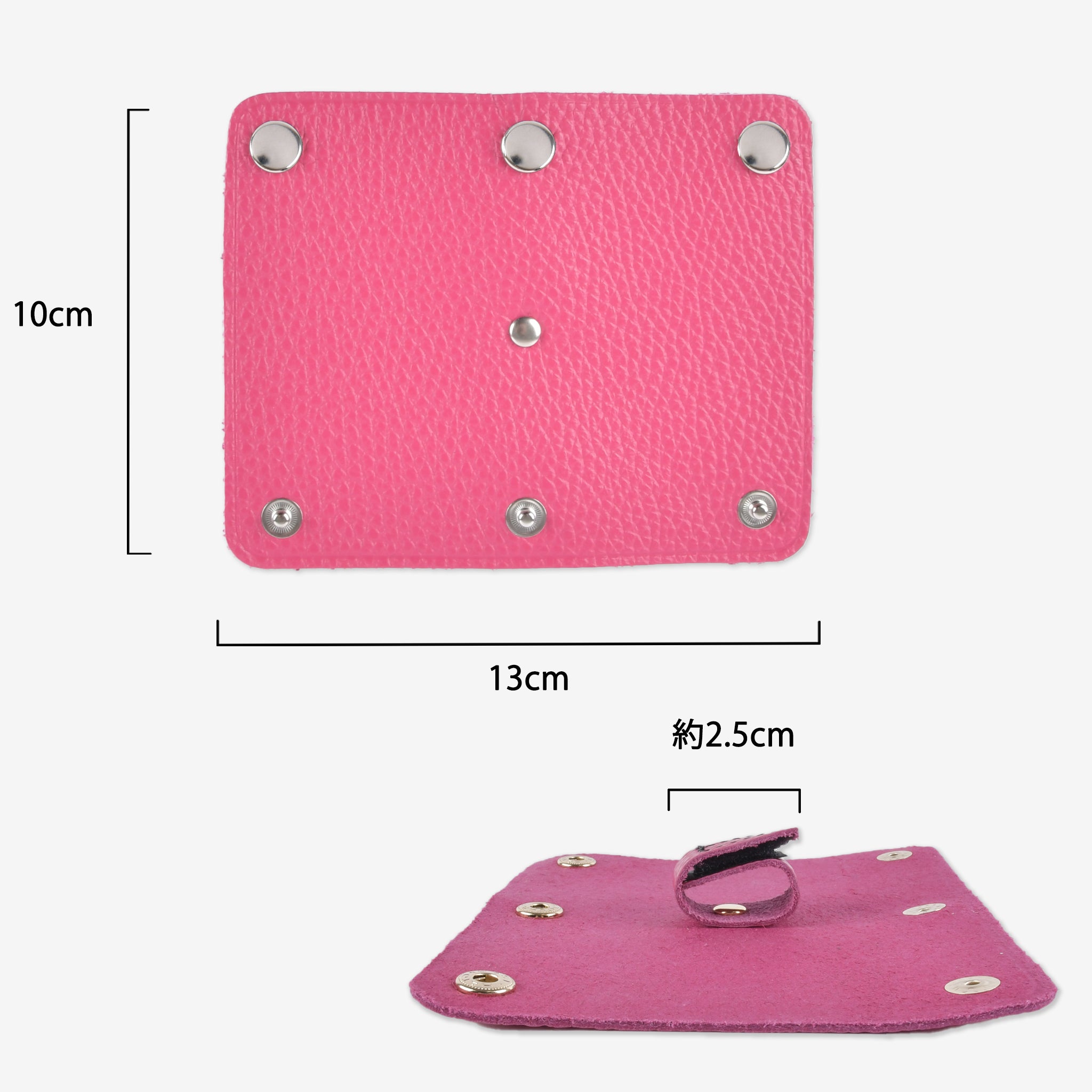 【イタリアンレザー】ハンドルカバー 取付機能付き シルバー 日本製