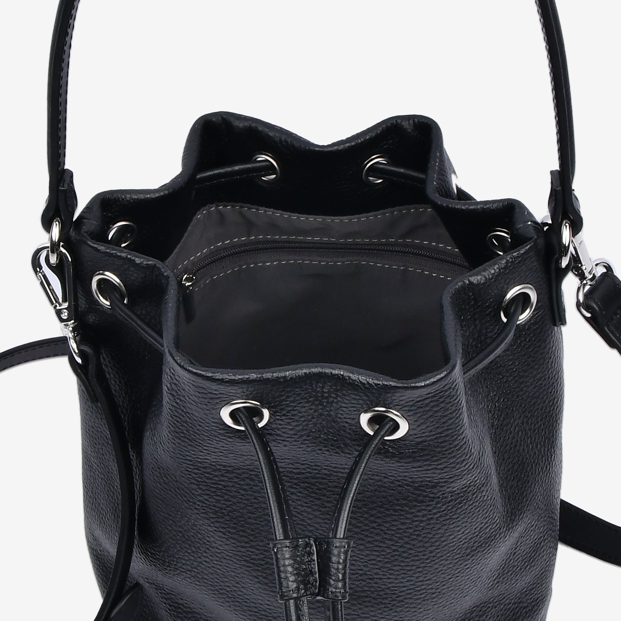 【シュリンクレザー】Drawstring Bag (S・M)