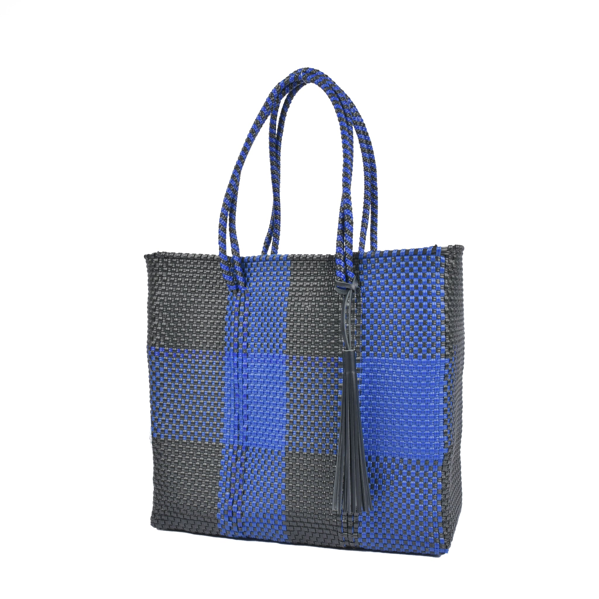 Mercado Bag L Size Check Black x Navy RB0022