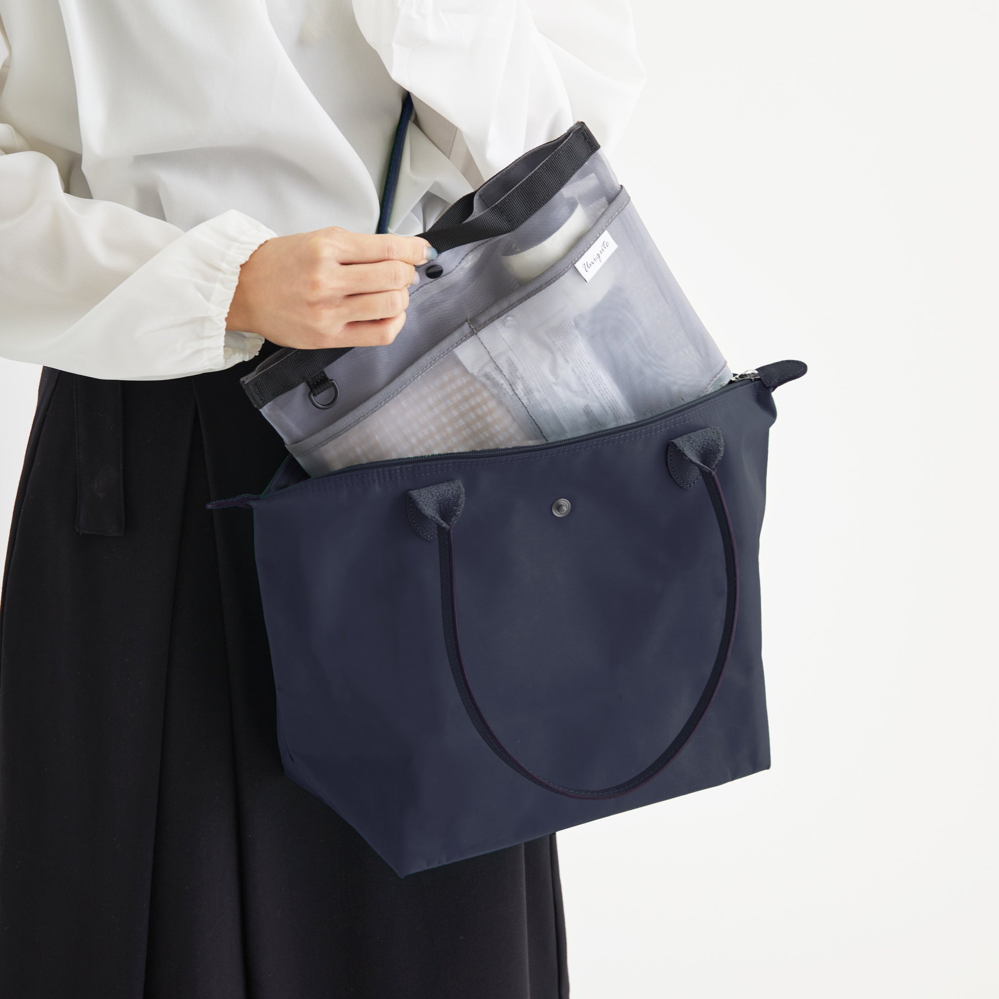 メッシュバッグインバッグ