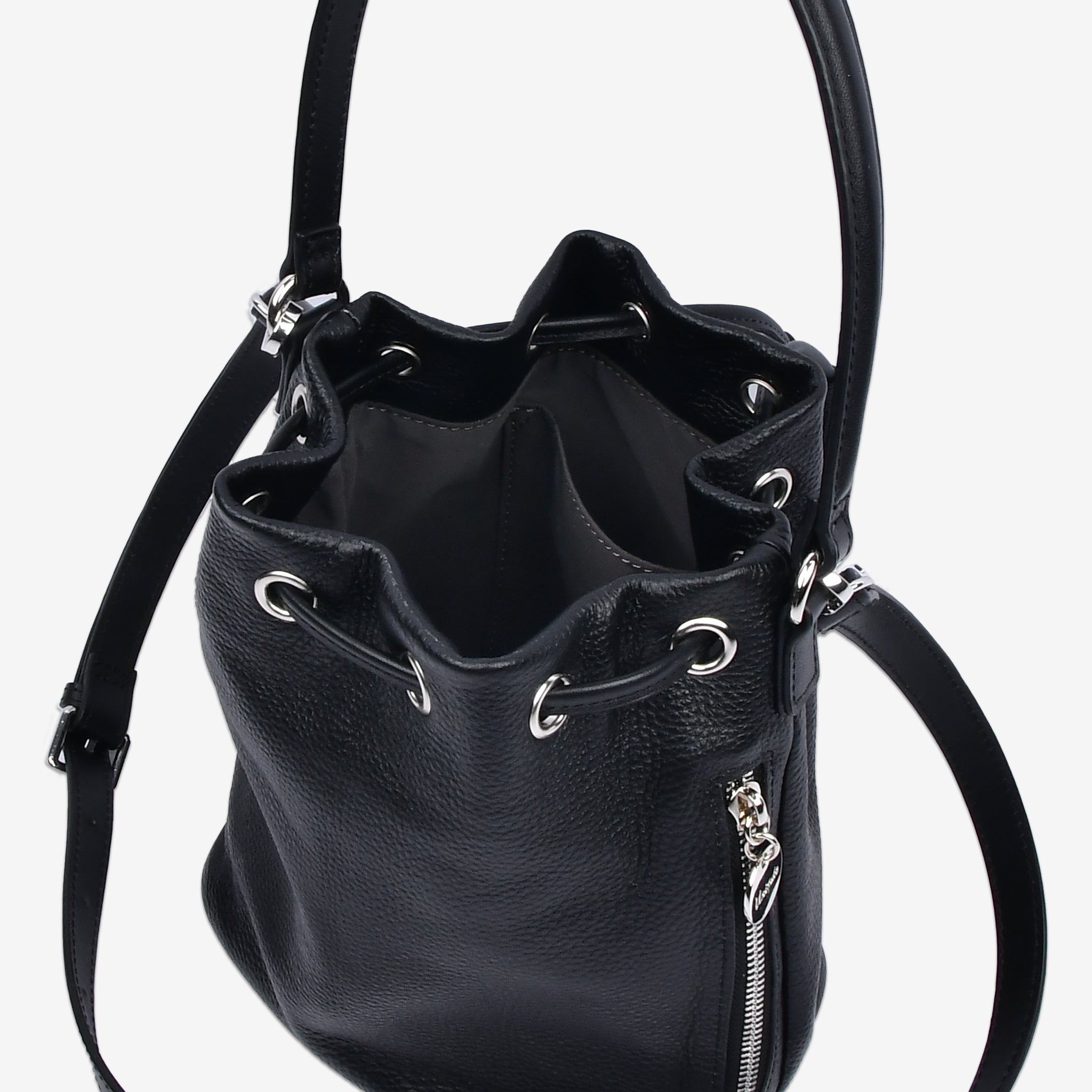 【シュリンクレザー】Drawstring Bag (S・M)