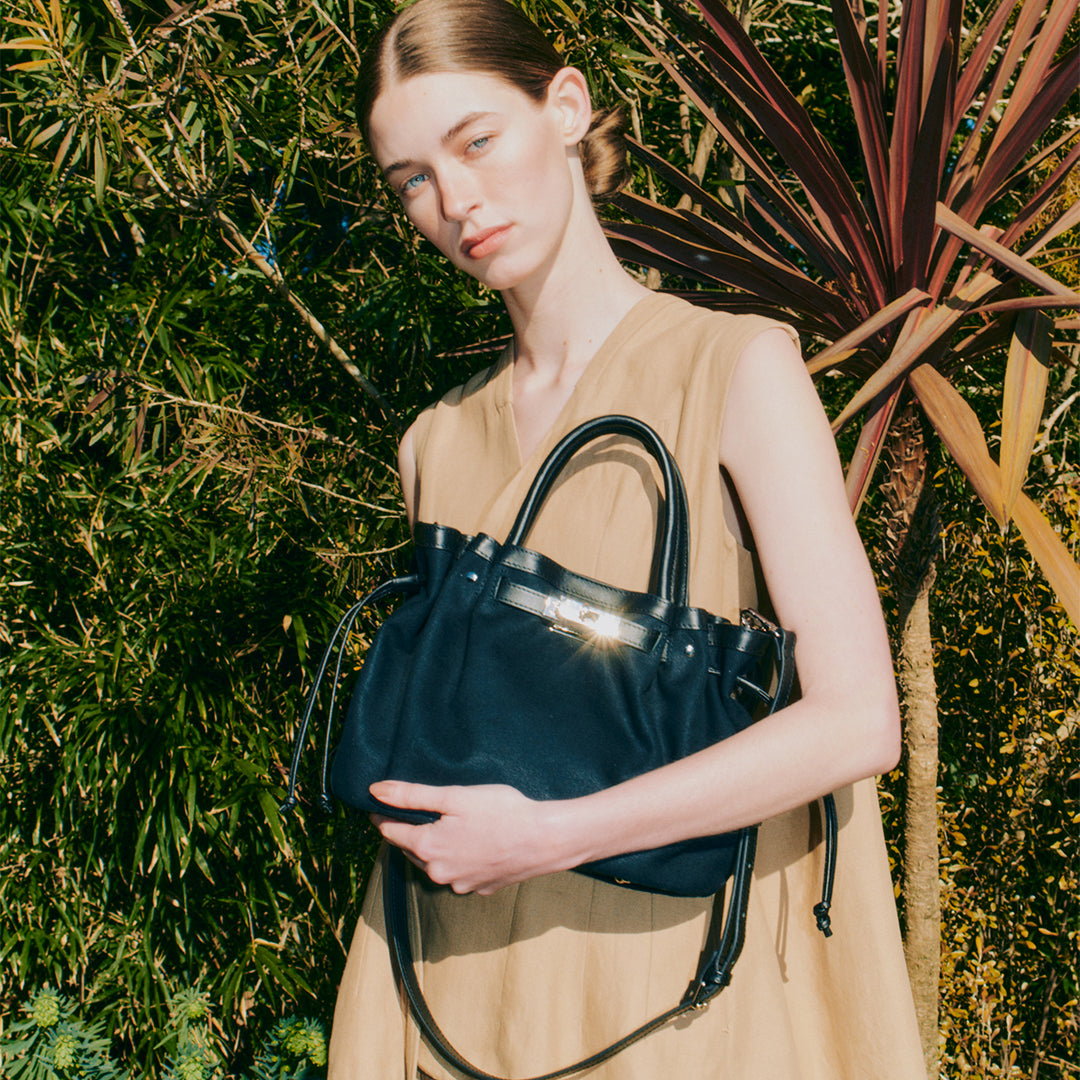 【本革×帆布】2way シェルバッグ- Shell Bag (Sサイズ)★5月7日順次発送