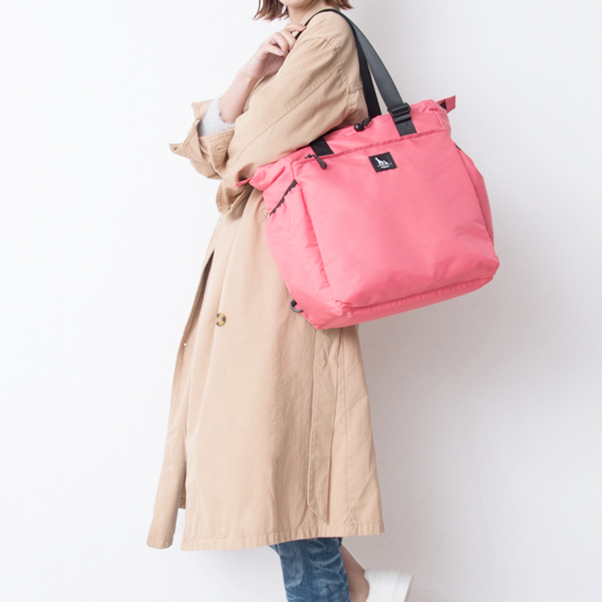 Highly functional 3-way mother's bag, 3-piece set