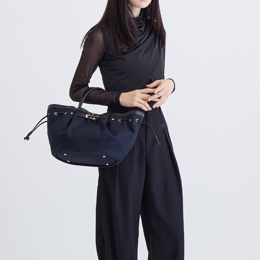 【本革×帆布】2way シェルバッグ- Shell Bag (Sサイズ)★5月7日順次発送