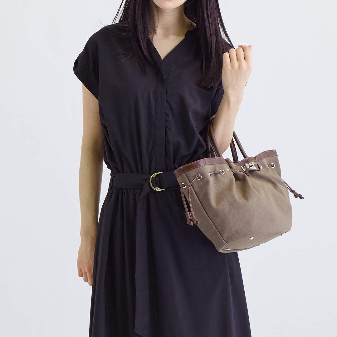 【本革×帆布】2way シェルバッグ- Shell Bag (Sサイズ)★5月7日順次発送