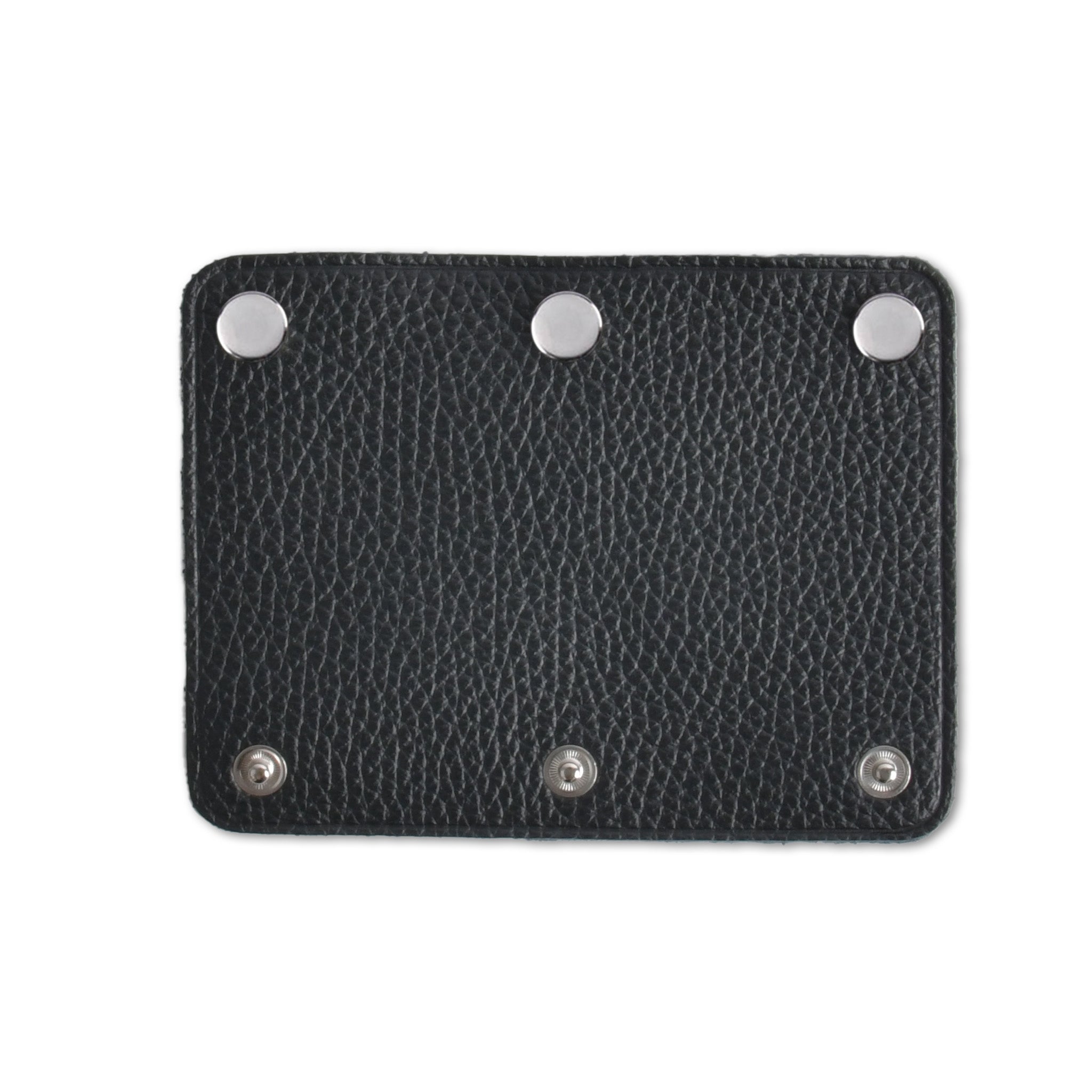 【イタリアンレザー】ハンドルカバー M 2枚セット シルバー 日本製