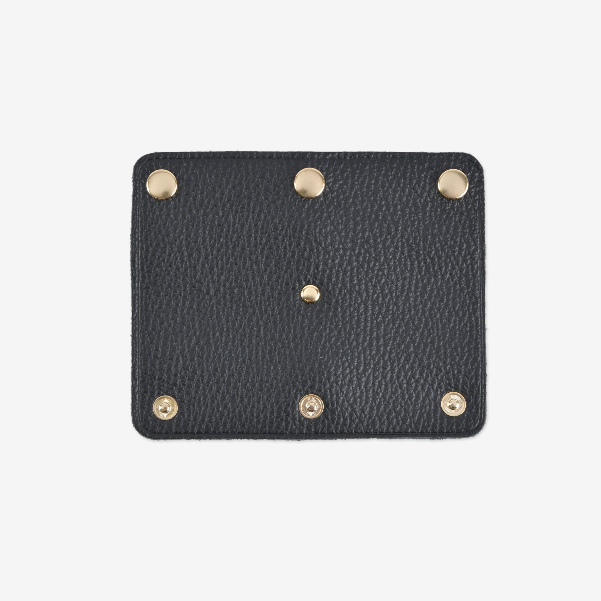 Italian leather bag handle cover with gold hardware and mounting function