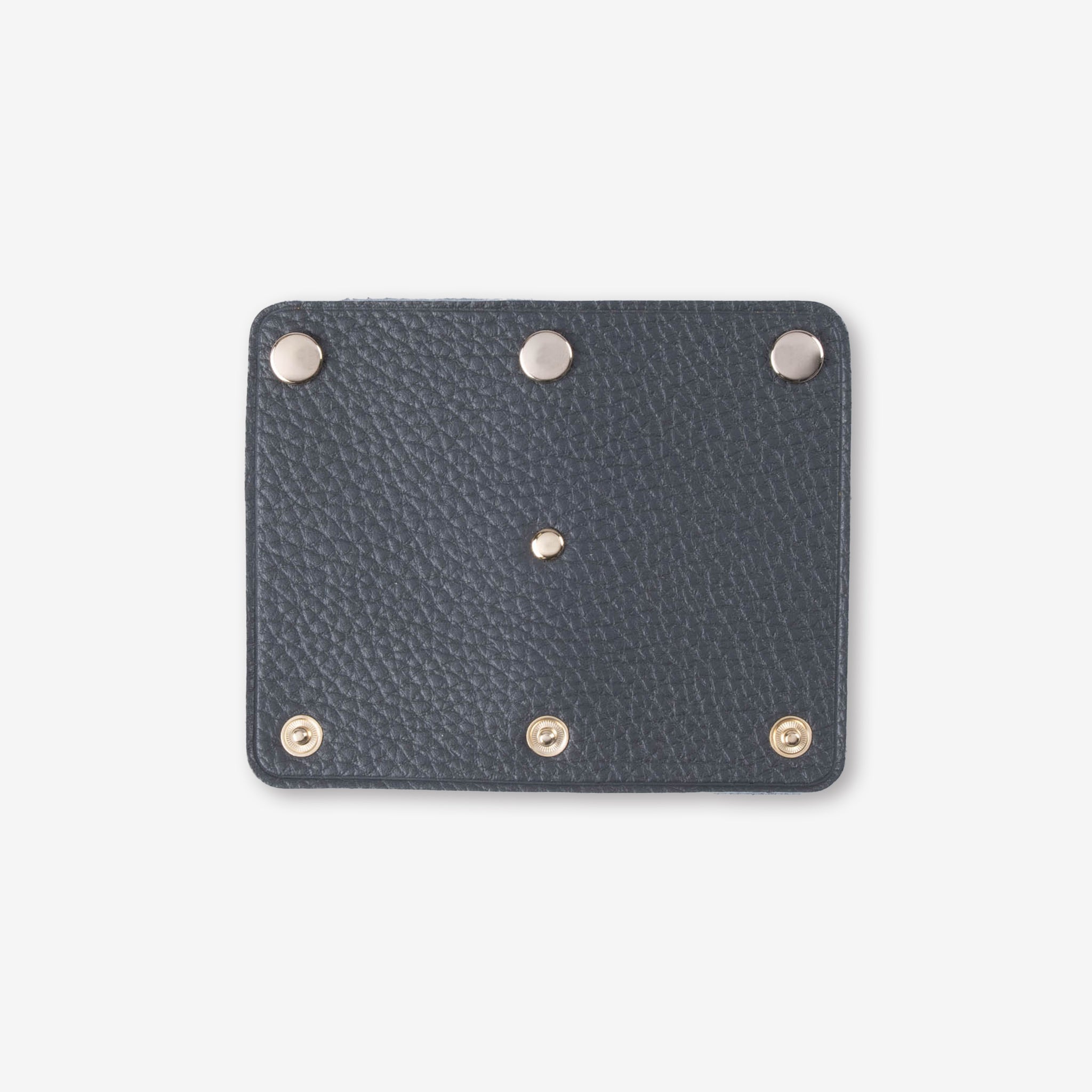 Genuine leather bag handle wrap cover with gold hardware and mounting function