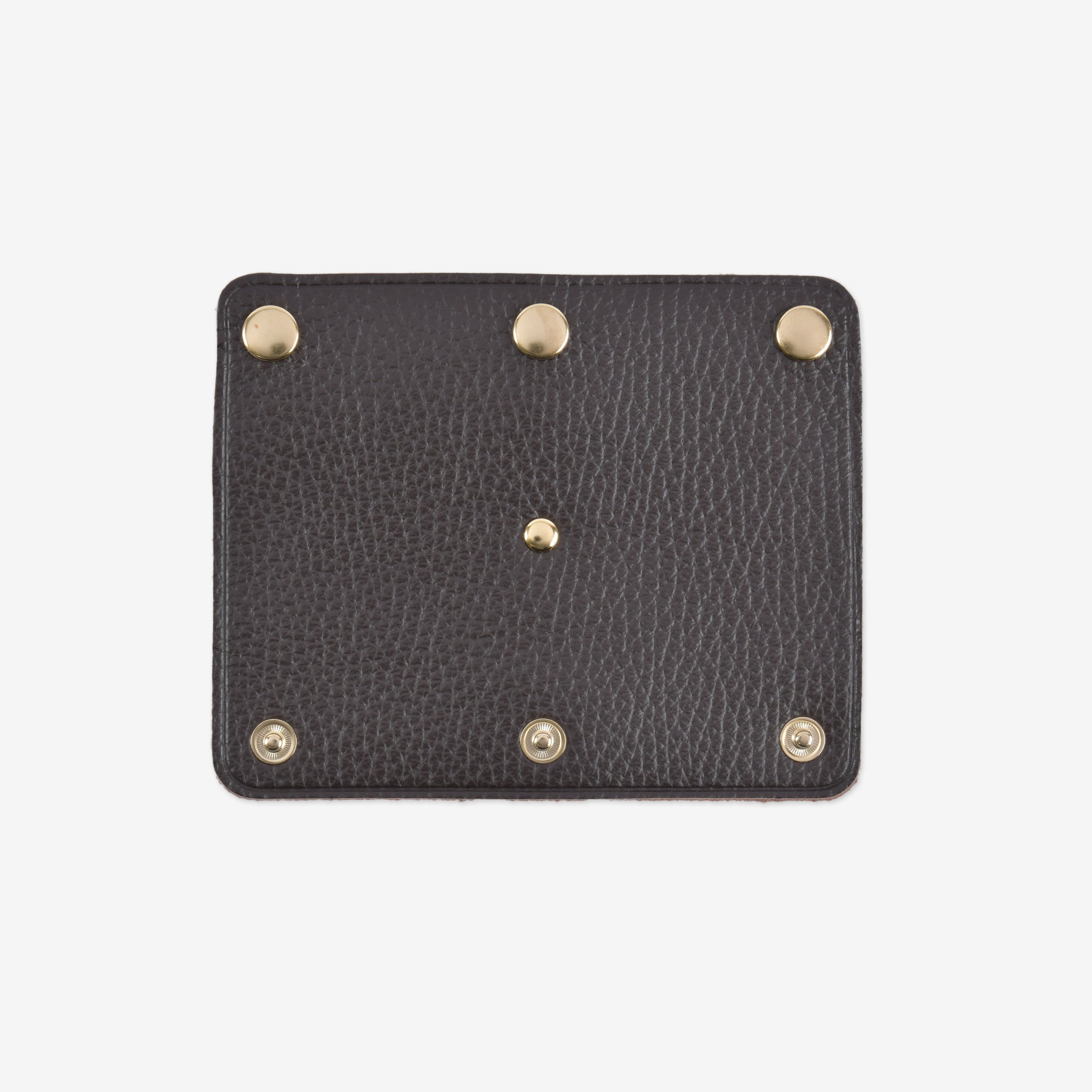 Italian leather bag handle cover with gold hardware and mounting function