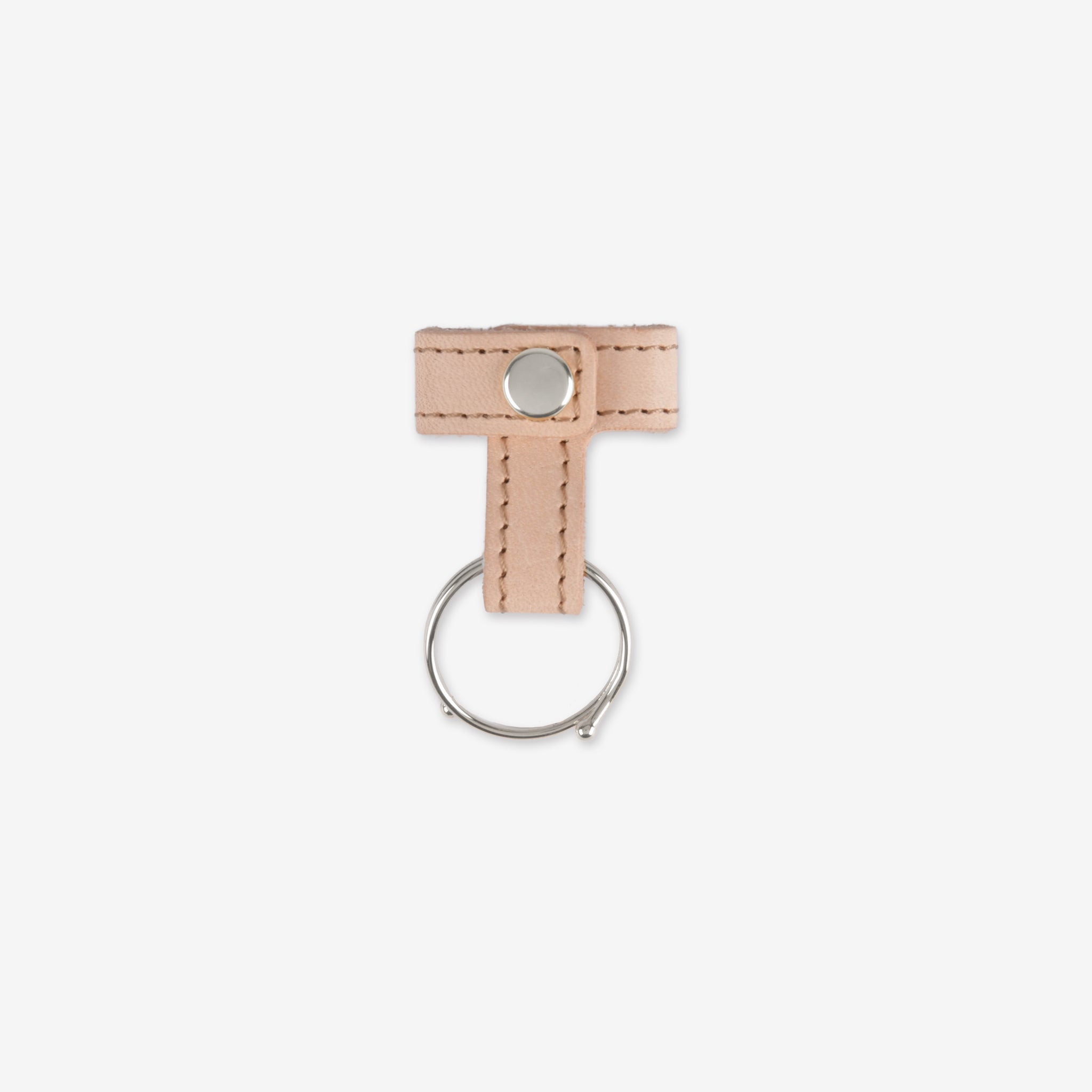 【ヌメ革】ループキーホルダー シルバー 日本製