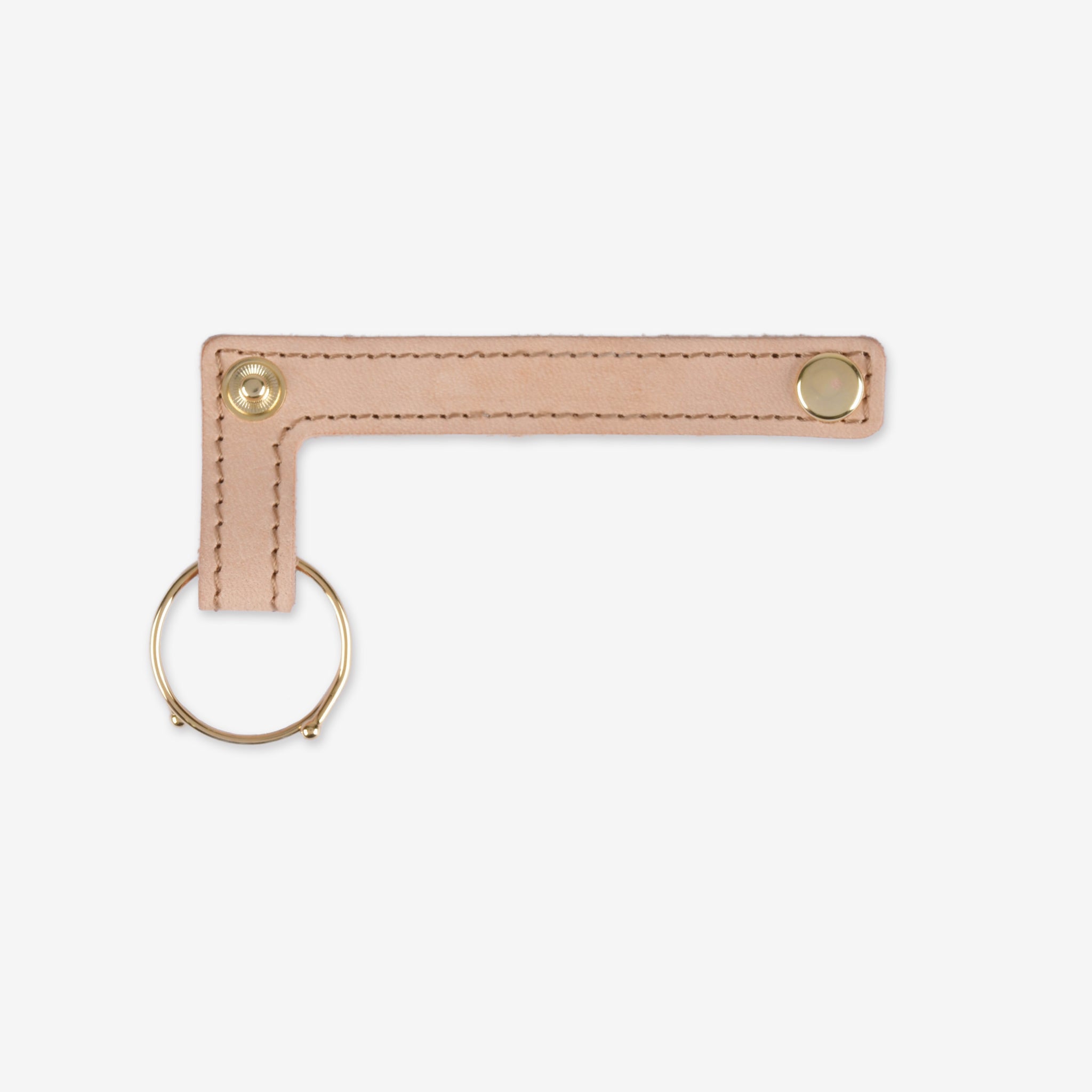 【ヌメ革】ループキーホルダー ゴールド 日本製