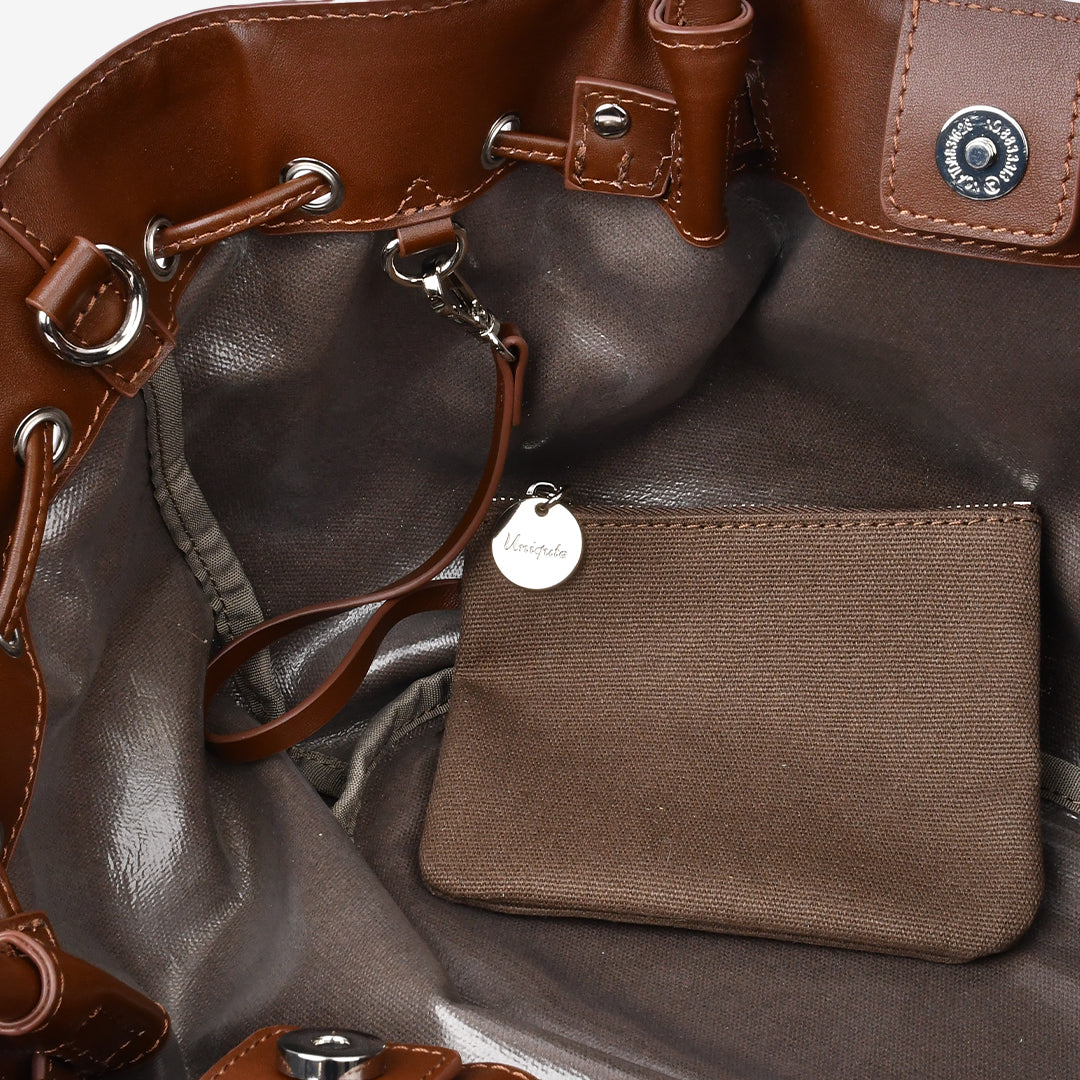 【本革×帆布】2way シェルバッグ- Shell Bag (Sサイズ)★5月7日順次発送