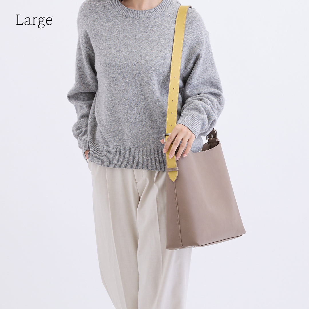 2way Bicolor Shoulder Bag - バイカラーショルダーバッグ (M・L)