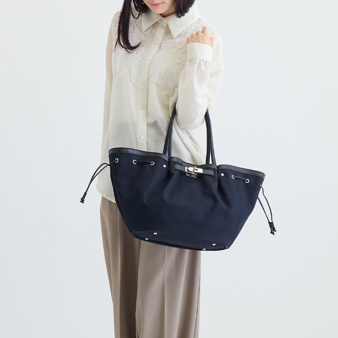【本革×帆布】シェルバッグ- Shell Bag (Mサイズ)