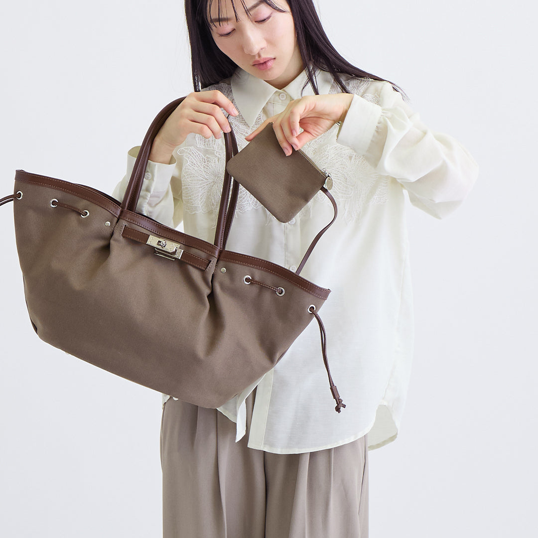 【本革×帆布】シェルバッグ- Shell Bag (Mサイズ)