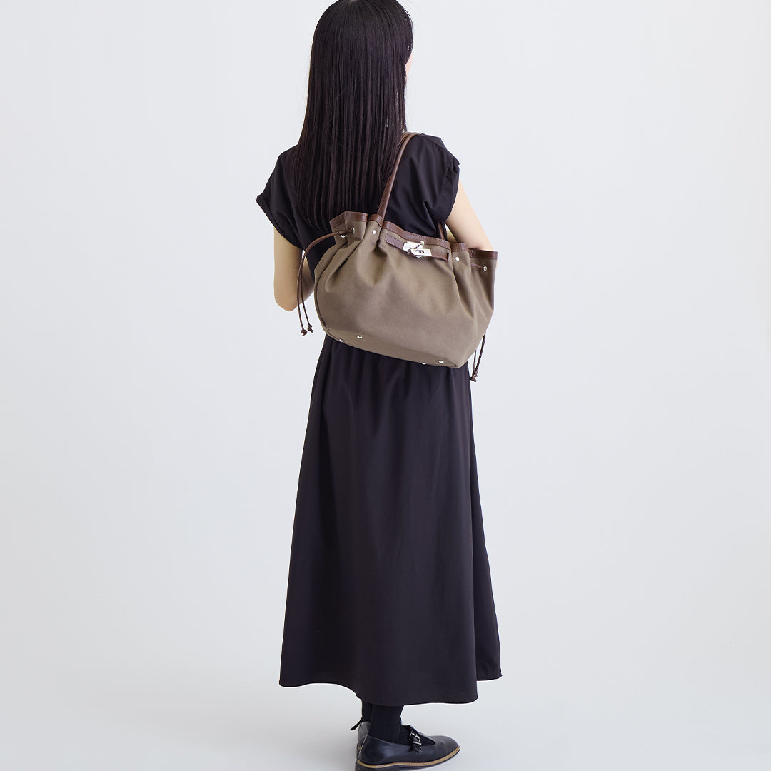 【本革×帆布】シェルバッグ- Shell Bag (Mサイズ)