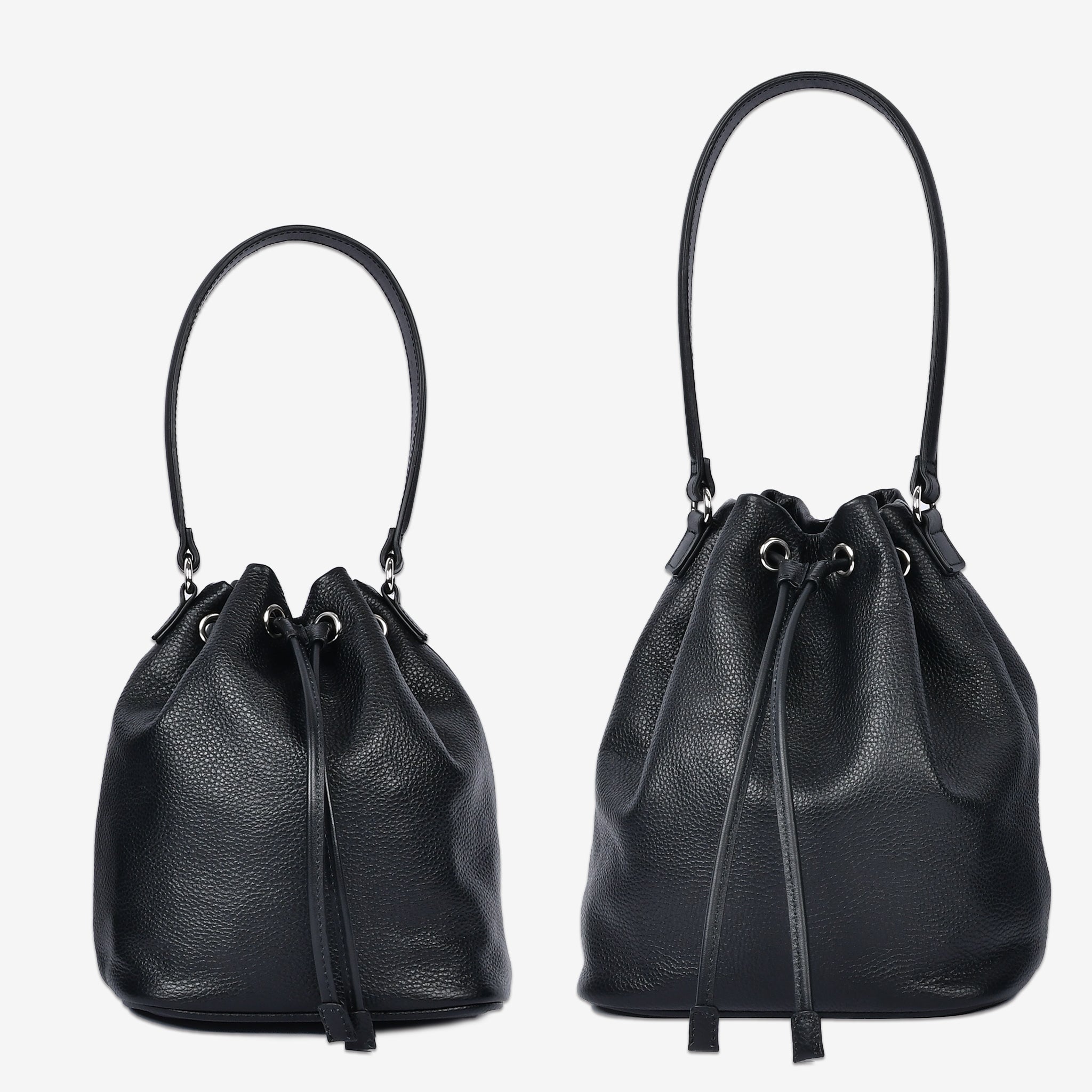 【シュリンクレザー】Drawstring Bag (S・M)