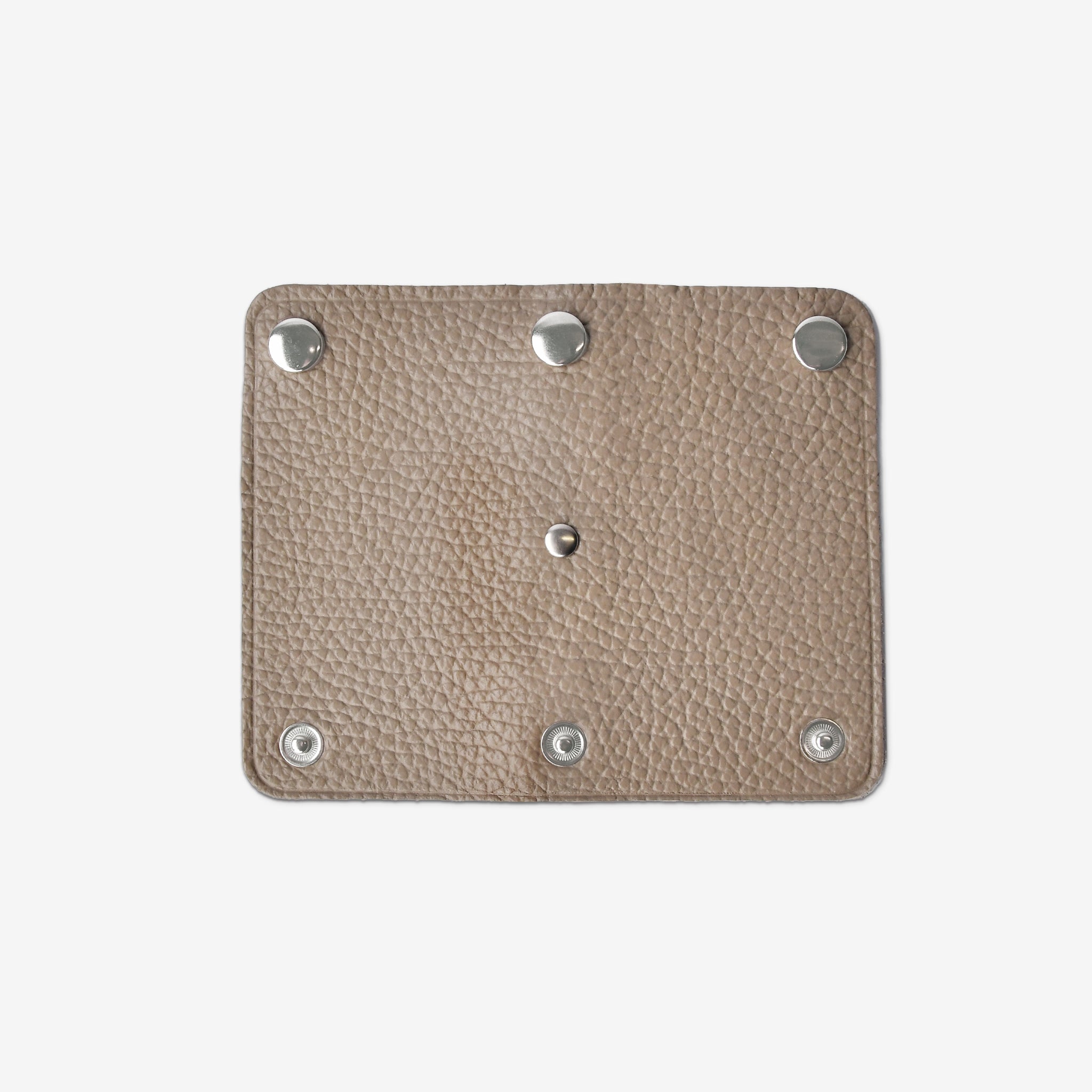 Italian leather bag handle cover with attachment function, silver metal fittings