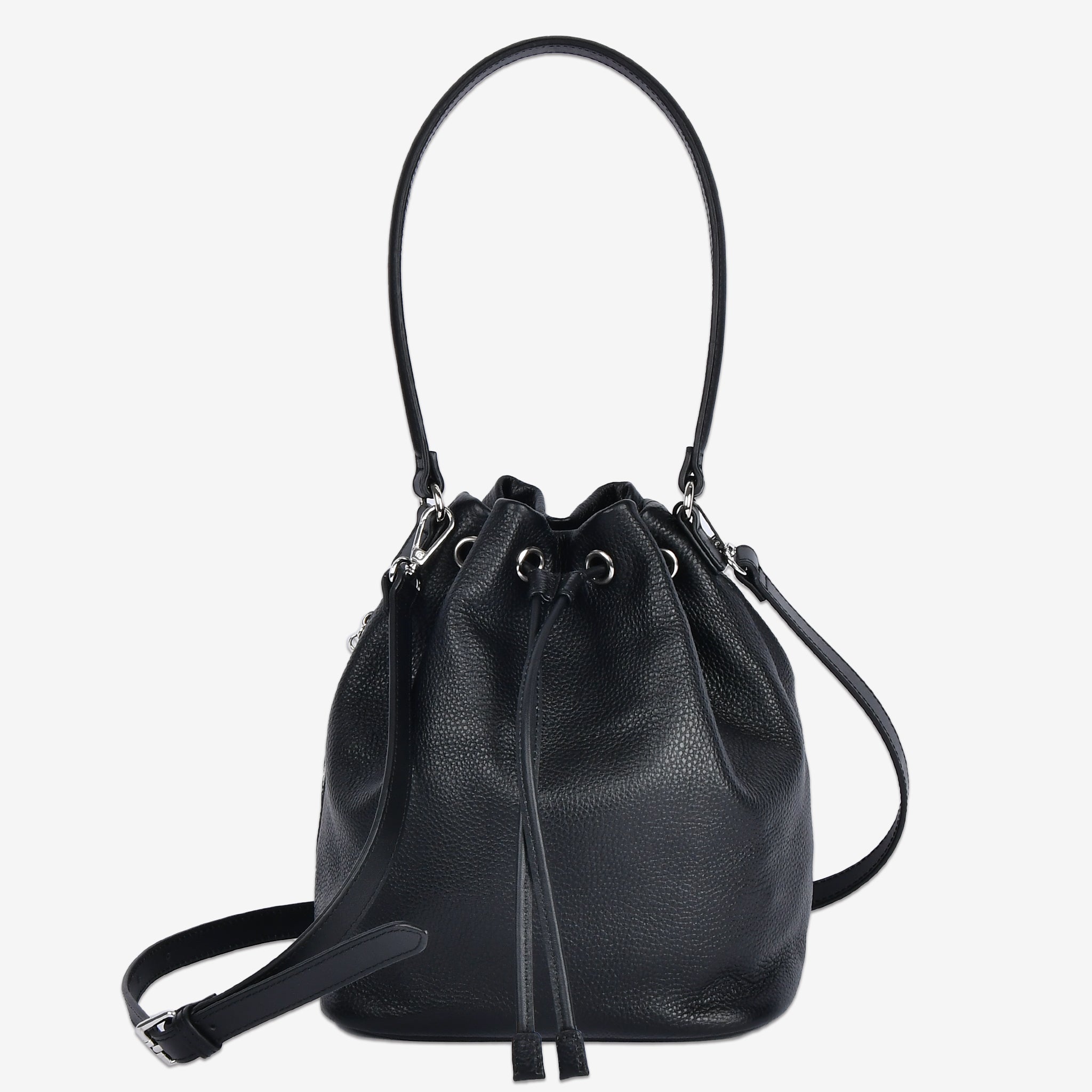 【シュリンクレザー】Drawstring Bag (S・M)