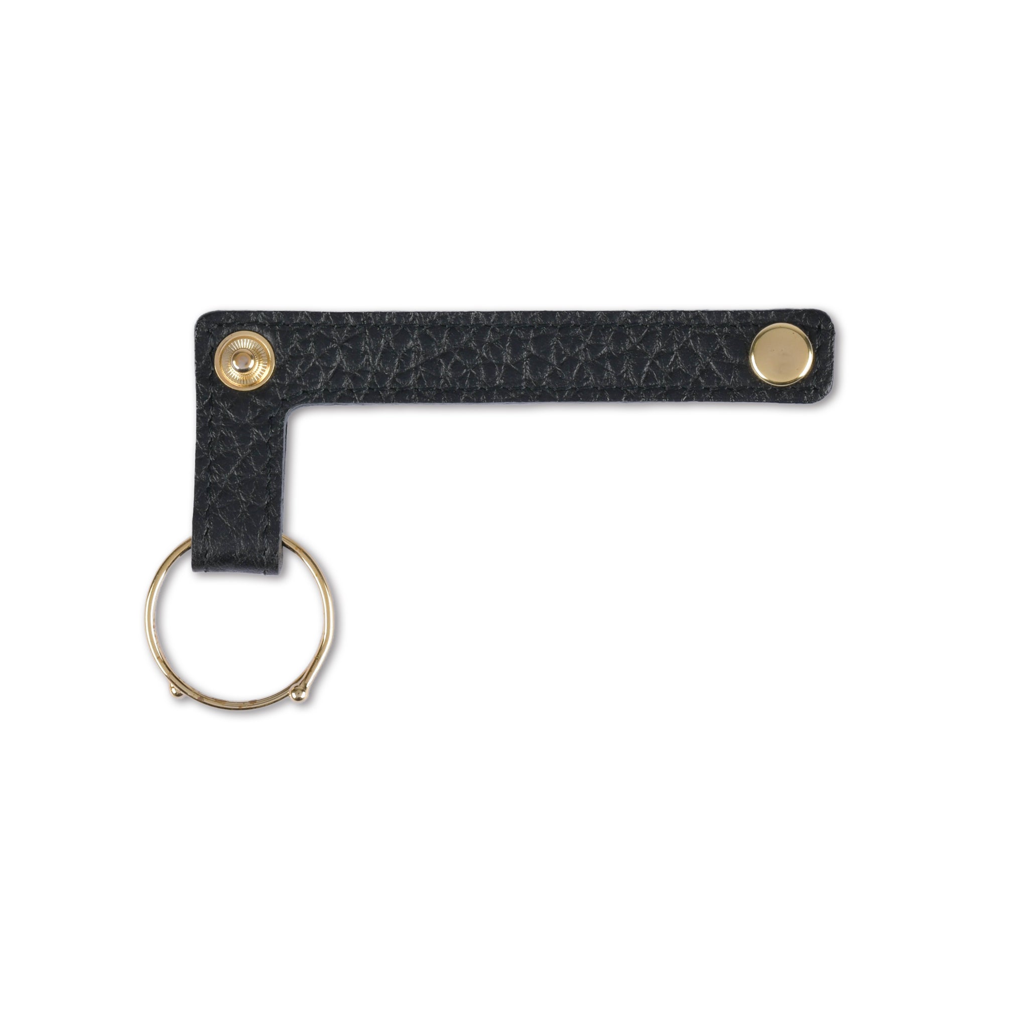 【シュリンク革】ループキーホルダー ゴールド 日本製