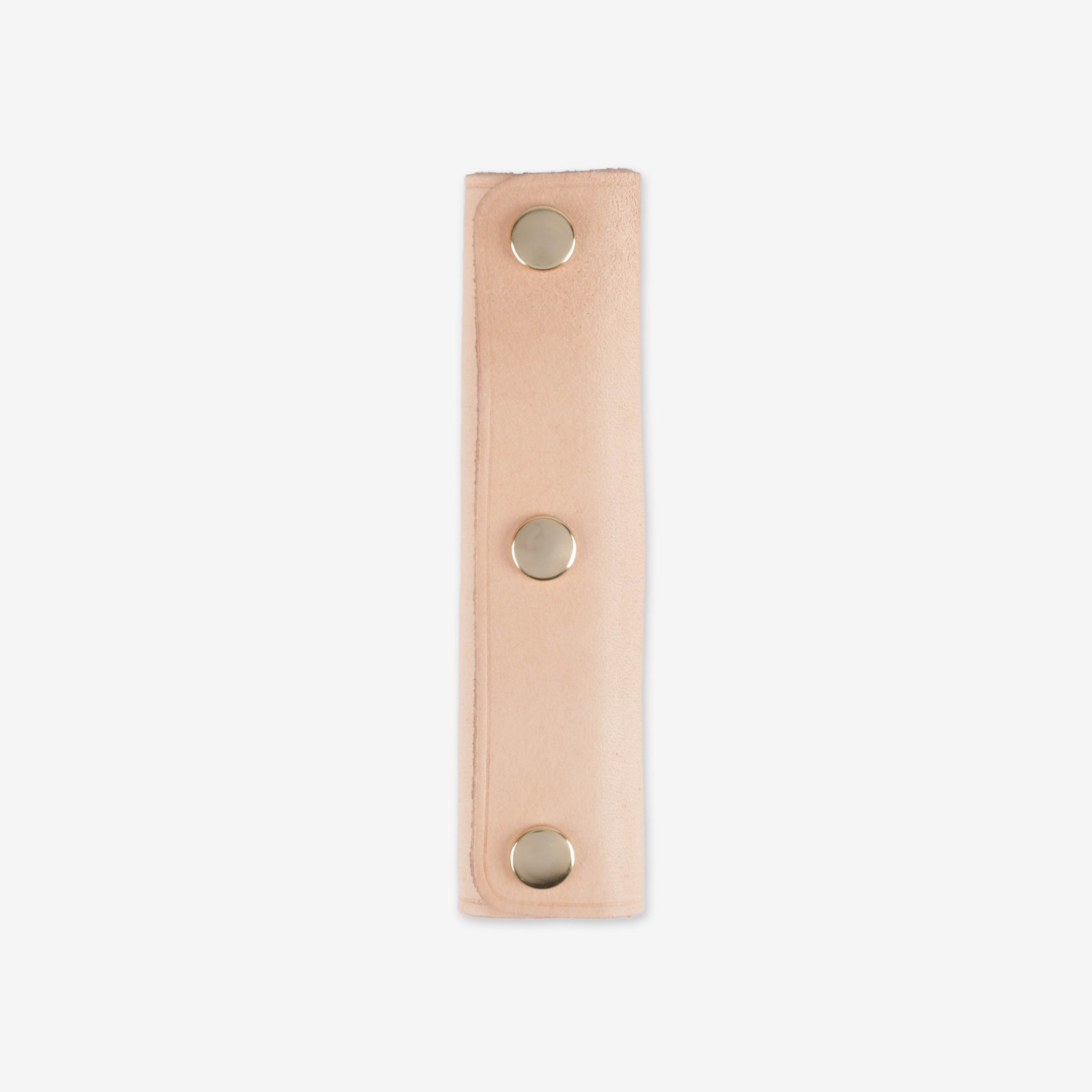 Genuine leather bag handle wrap cover with attachment function, tanned leather, gold hardware