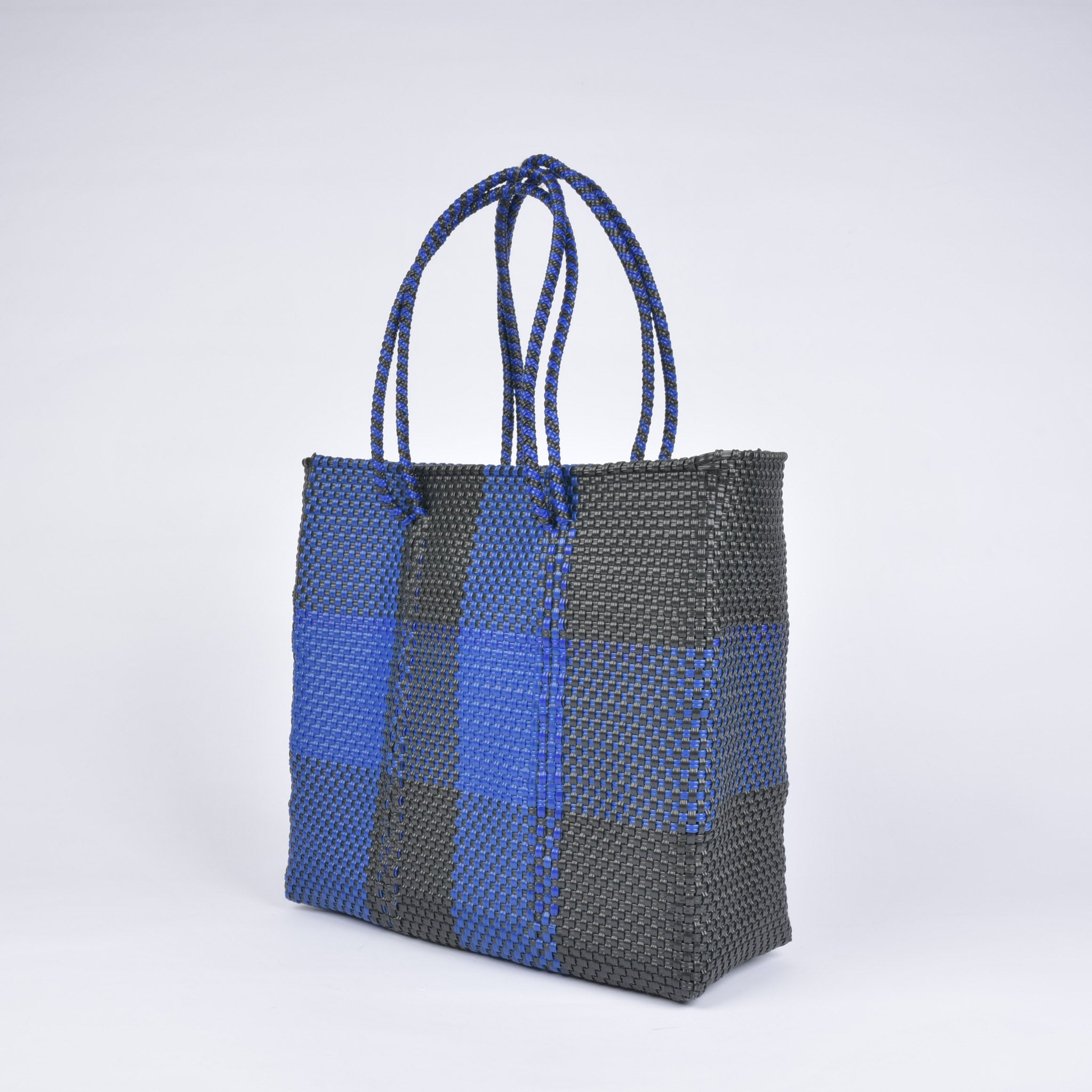 Mercado Bag L Size Check Black x Navy RB0022