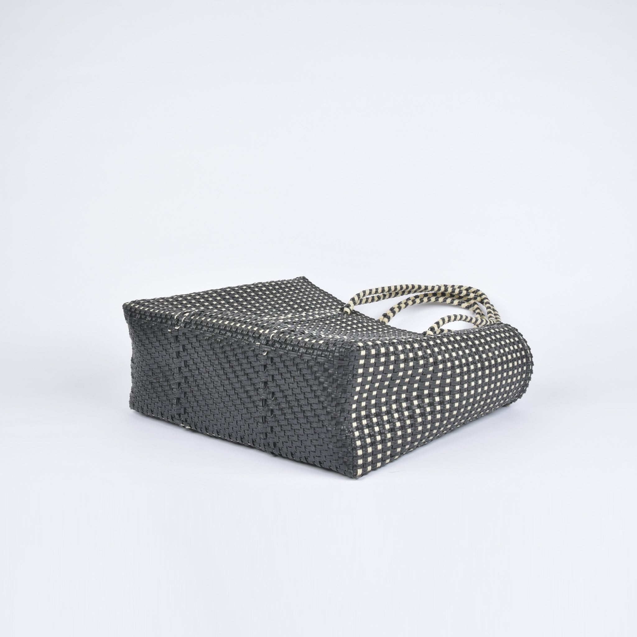 Mercado Bag, Large, Kingham, Black x Cream, RB0023