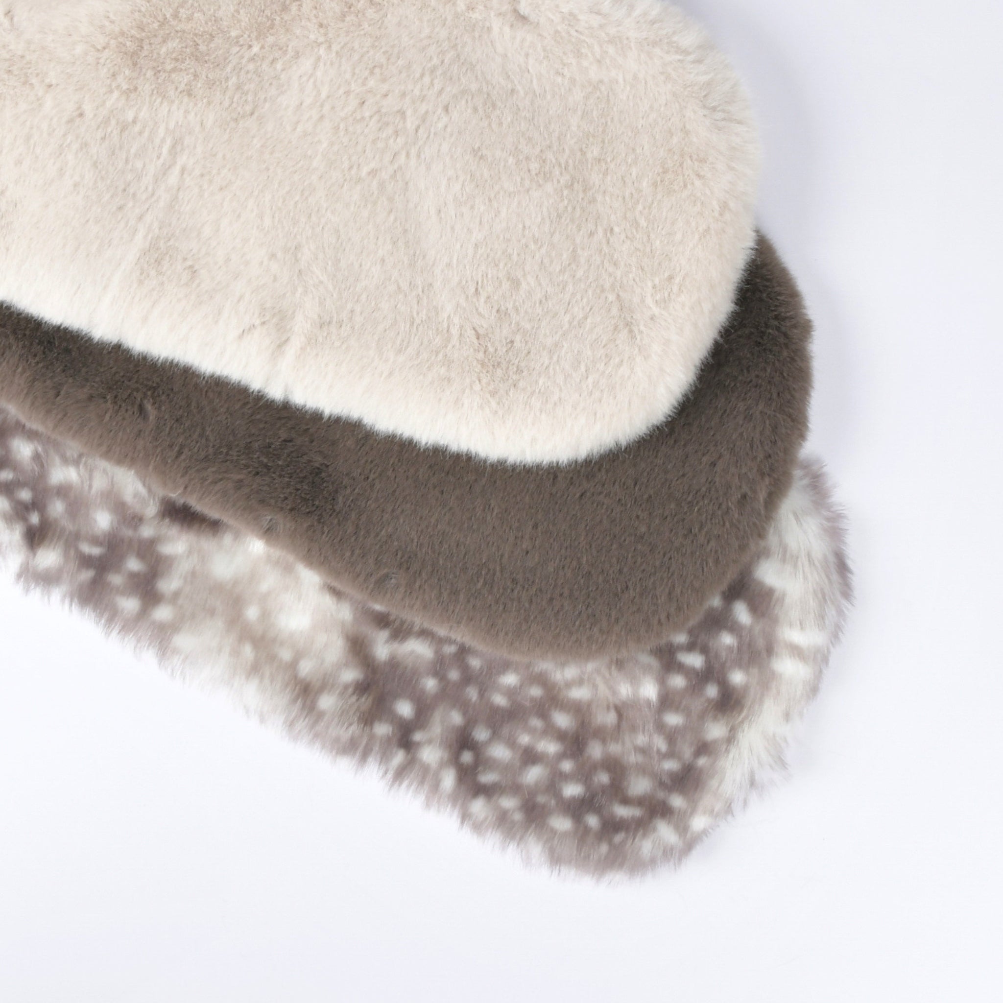 Eco fur bag cover with fur lid