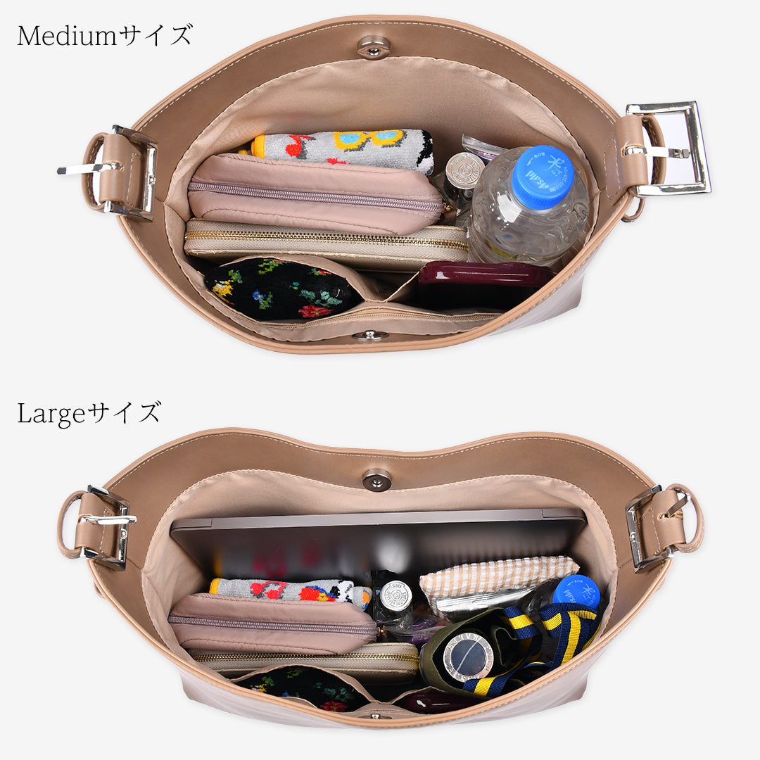 【予約注文★10月下旬順次発送】2way Bicolor Shoulder Bag - バイカラーショルダーバッグ (M・L)