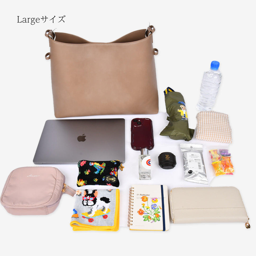 【予約注文★10月下旬順次発送】2way Bicolor Shoulder Bag - バイカラーショルダーバッグ (M・L)