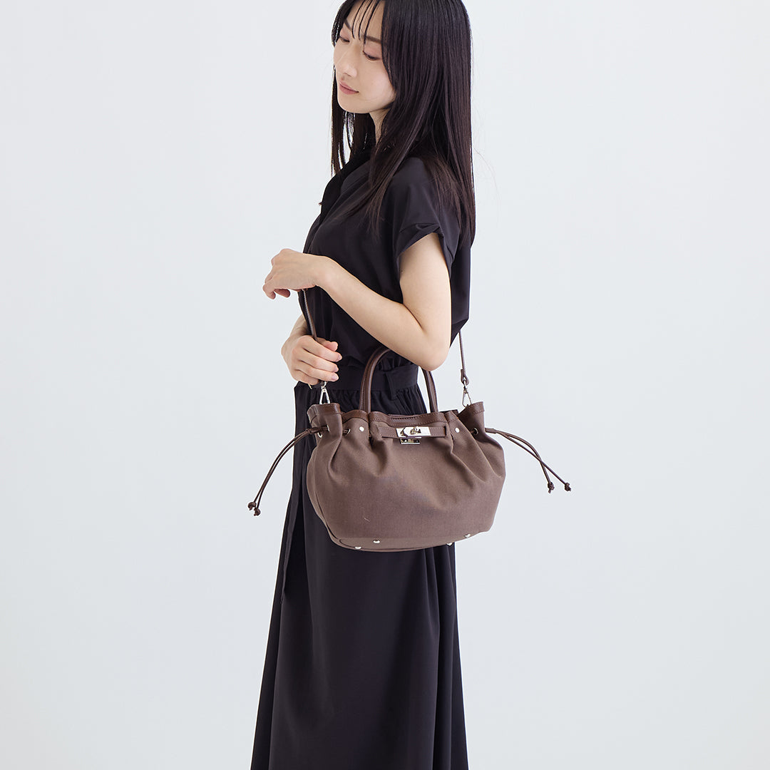 【本革×帆布】2way シェルバッグ- Shell Bag (Sサイズ)★5月7日順次発送