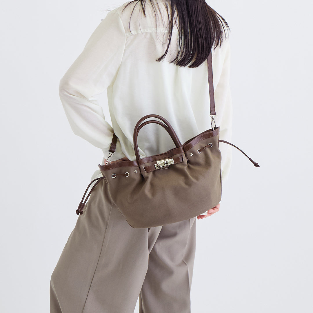 【本革×帆布】2way シェルバッグ- Shell Bag (Sサイズ)★5月7日順次発送