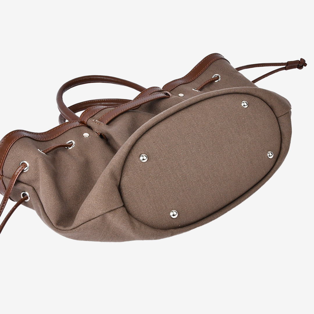 【本革×帆布】2way シェルバッグ- Shell Bag (Sサイズ)★5月7日順次発送