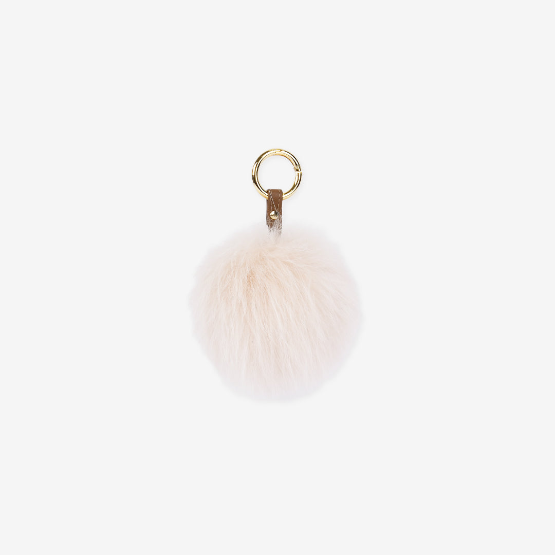 Real fox fur pom pom charm XY0005