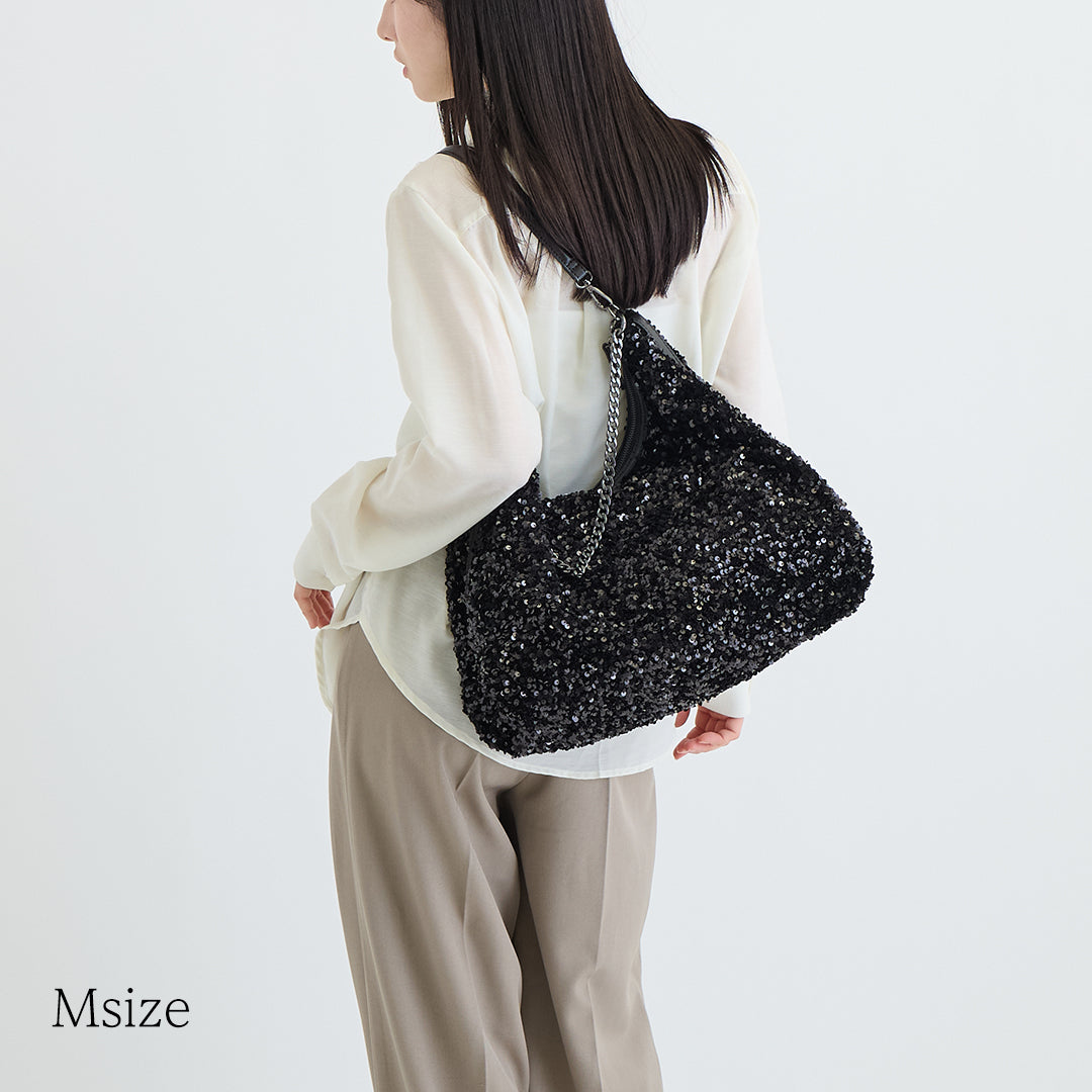 スパンコール】3way Moon Bag-ムーンバッグ(S・M)
