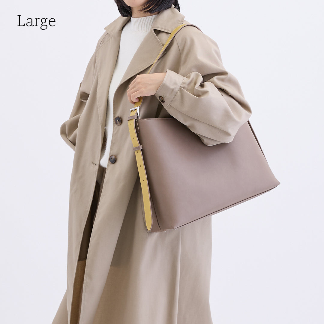 2way Bicolor Shoulder Bag - バイカラーショルダーバッグ (M・L)