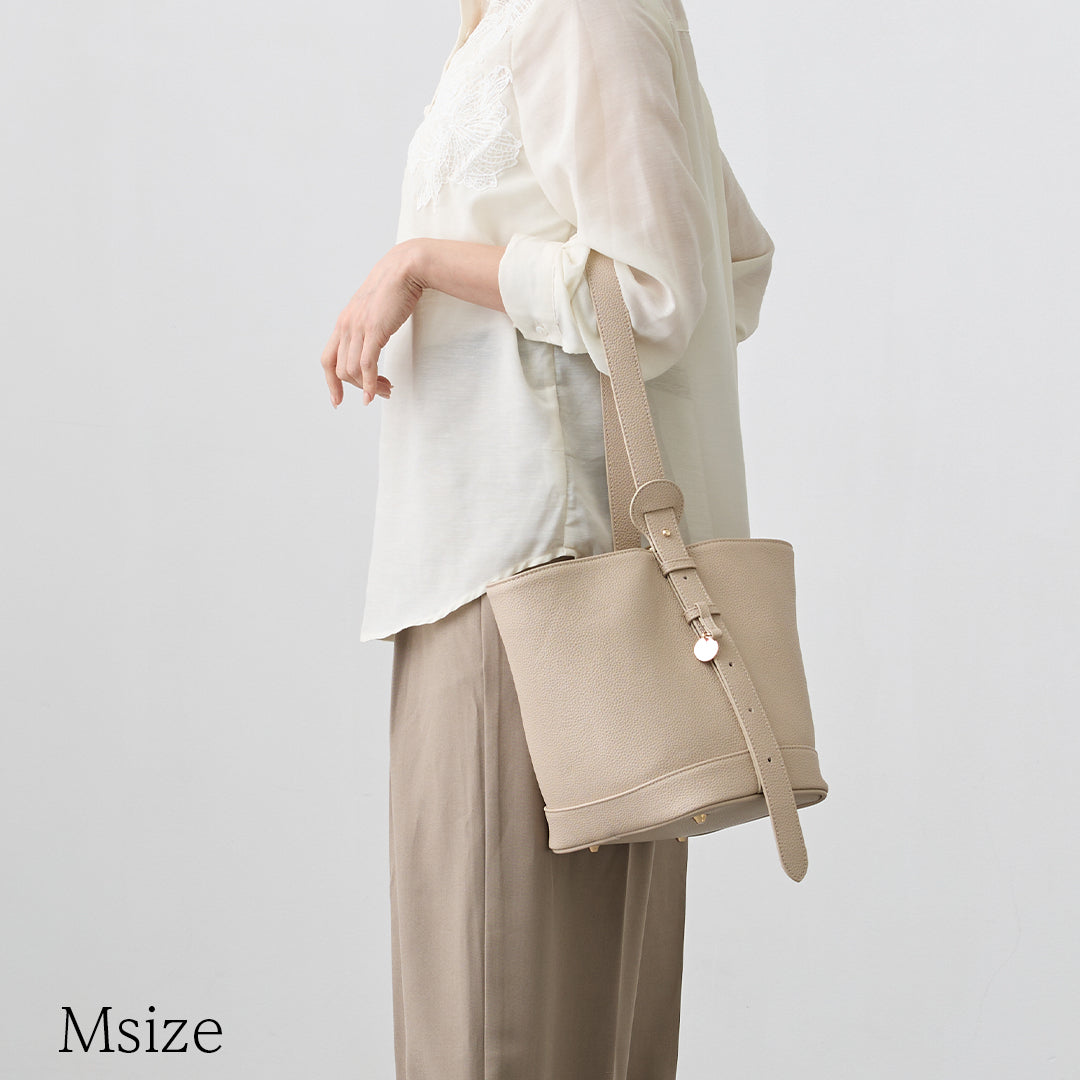 バケット  S  15L   ＋　40L   アイボリー Bucket Bag - バケットバッグ アイボリー(S・M・L)