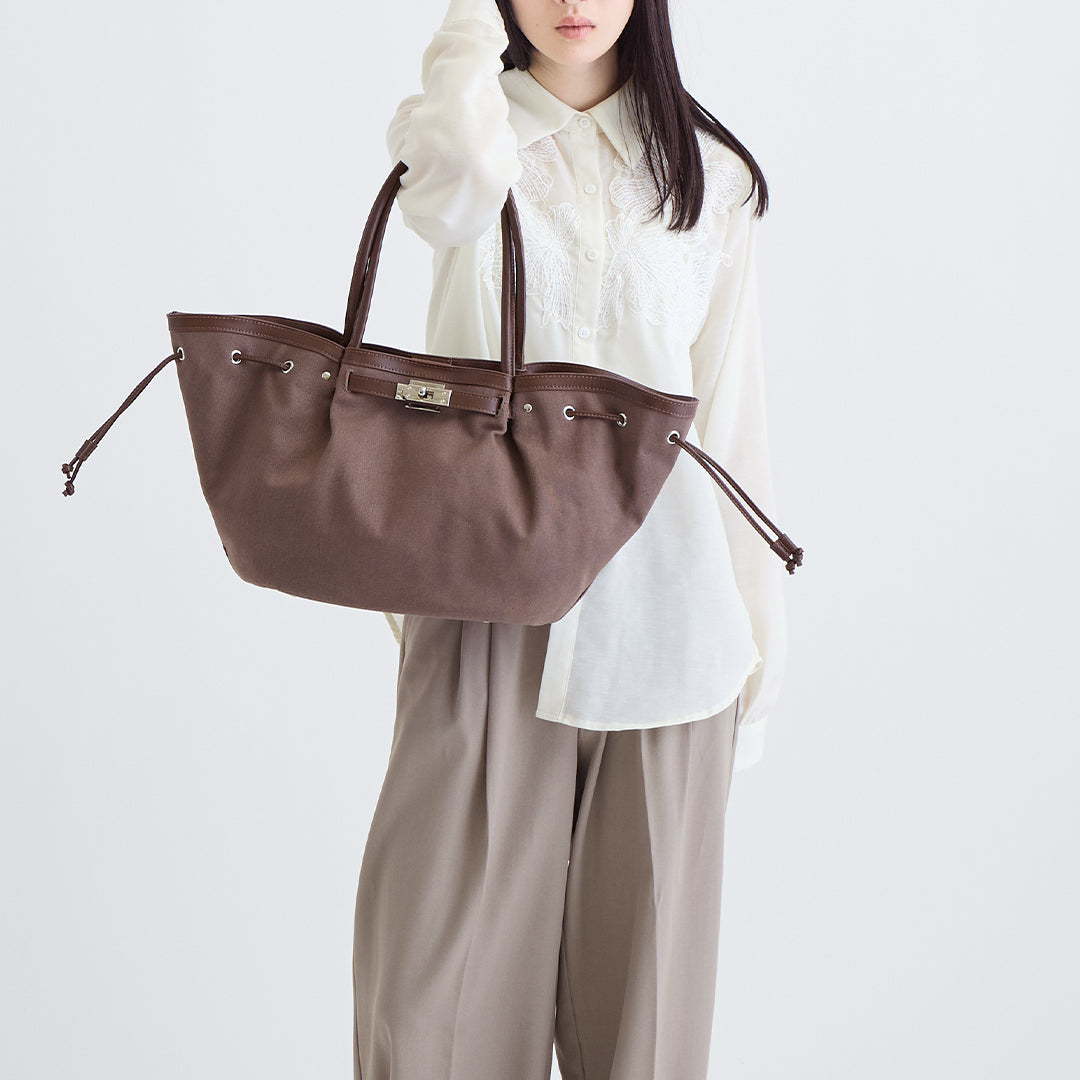 【本革×帆布】シェルバッグ- Shell Bag (Mサイズ)