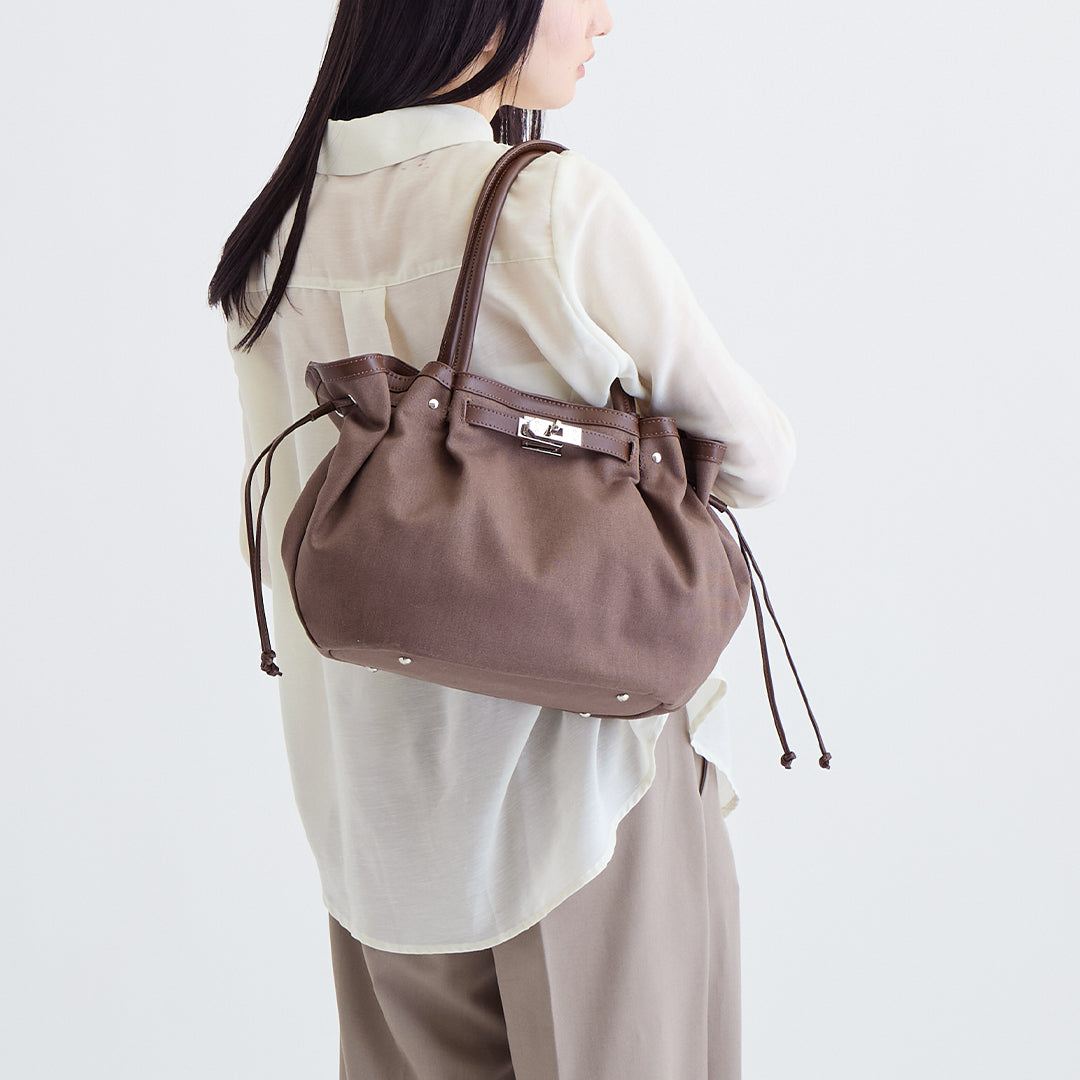 【本革×帆布】シェルバッグ- Shell Bag (Mサイズ)