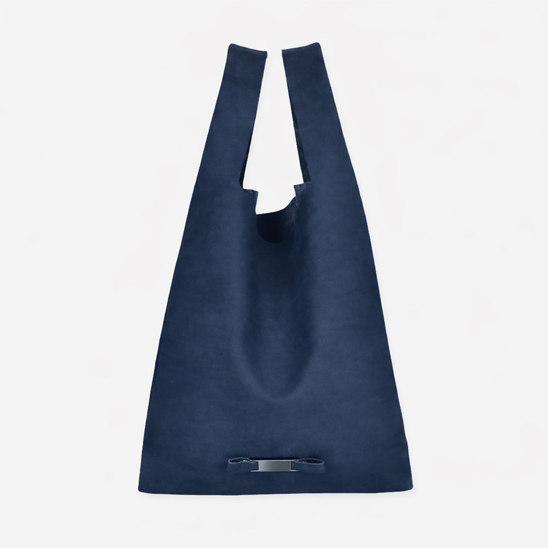 【本革】スエードマルシェバッグ-日本製